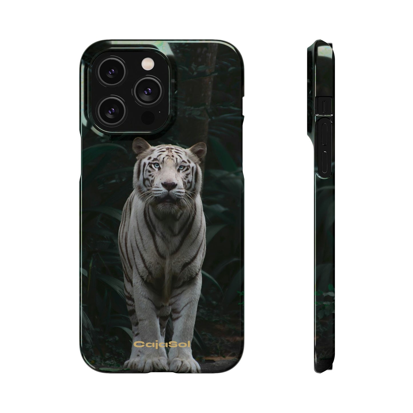 Majestic White Tiger Cajasol - Elegant & Protective for Wildlife Lovers