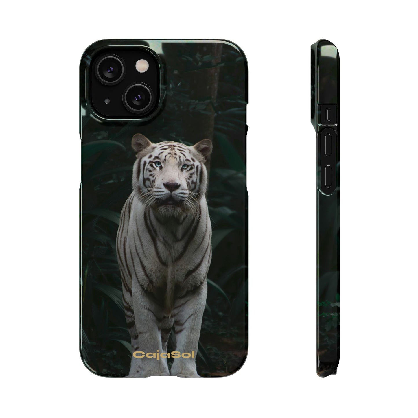 Majestic White Tiger Cajasol - Elegant & Protective for Wildlife Lovers