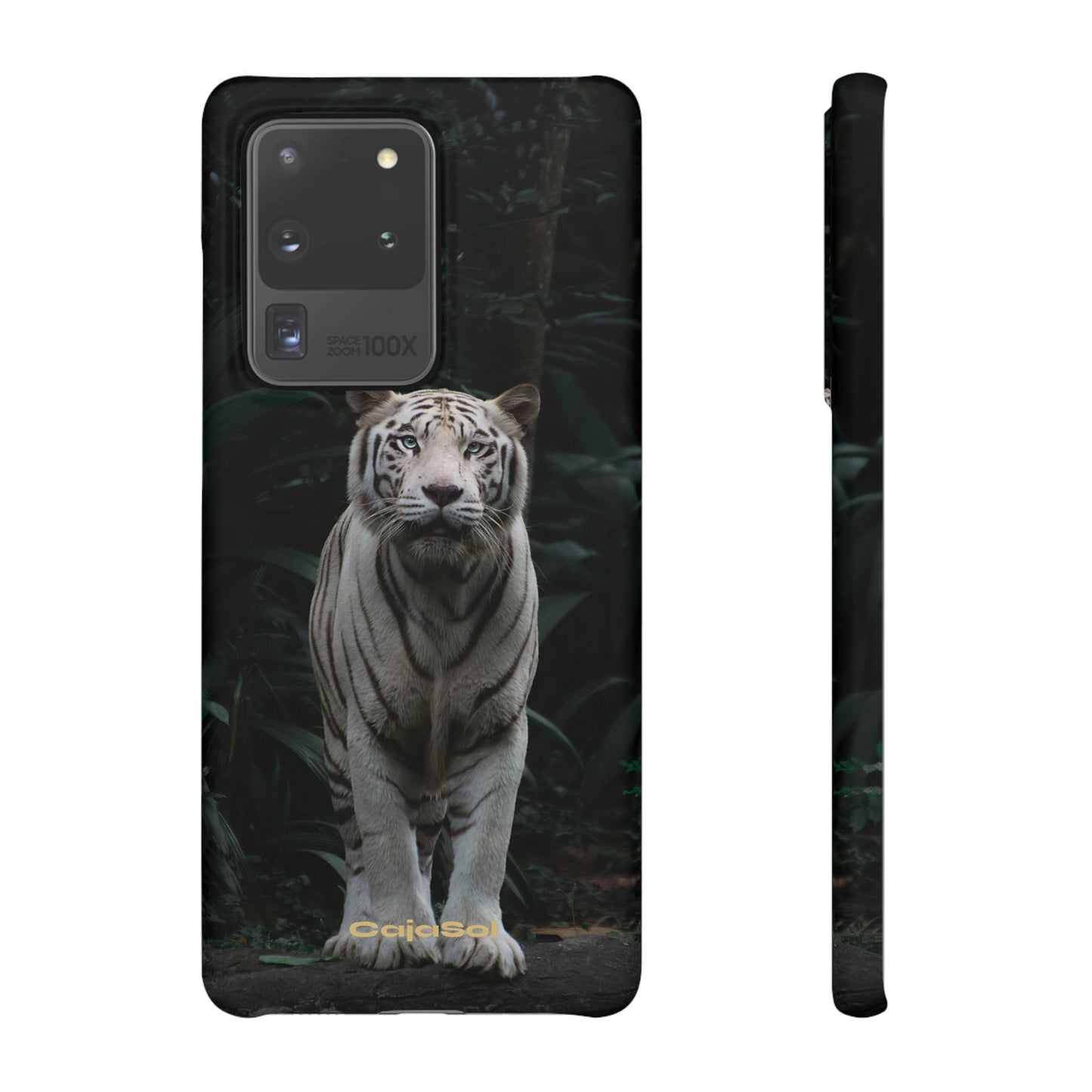 Majestic White Tiger Cajasol - Elegant & Protective for Wildlife Lovers