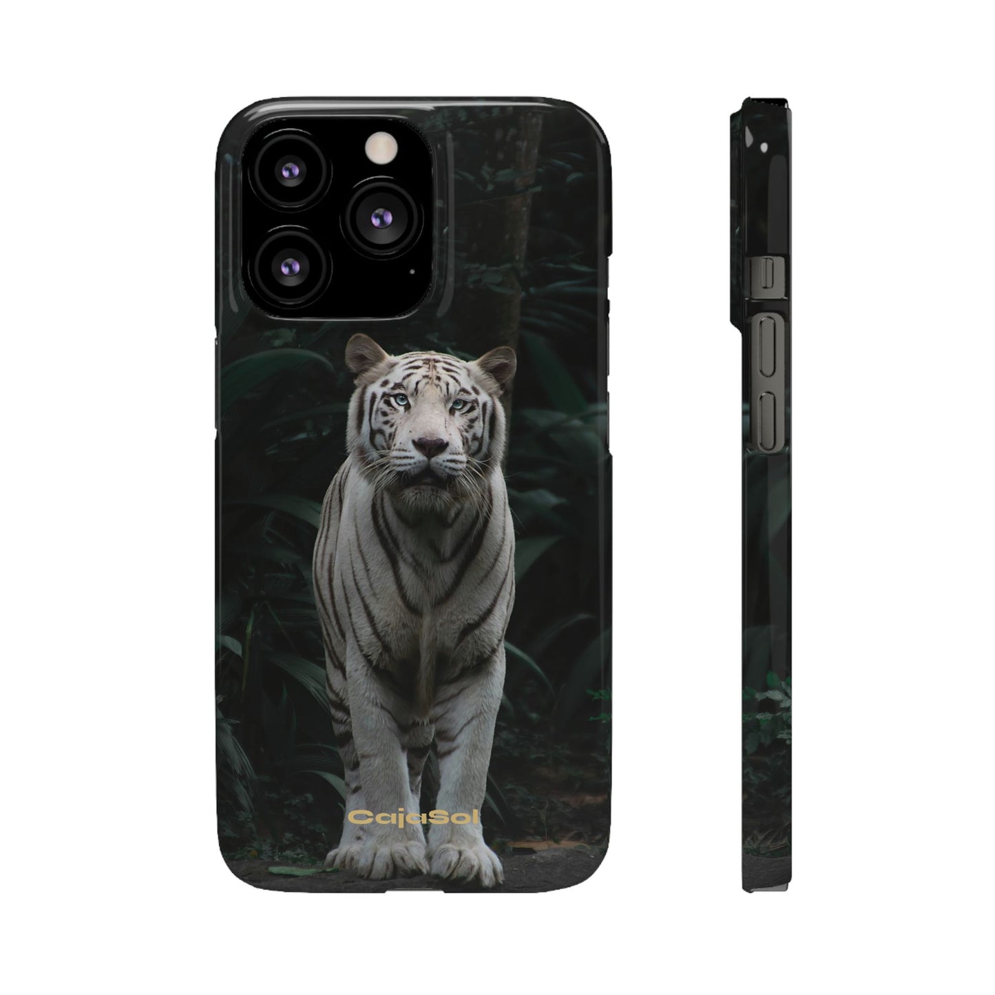 Majestic White Tiger Cajasol - Elegant & Protective for Wildlife Lovers