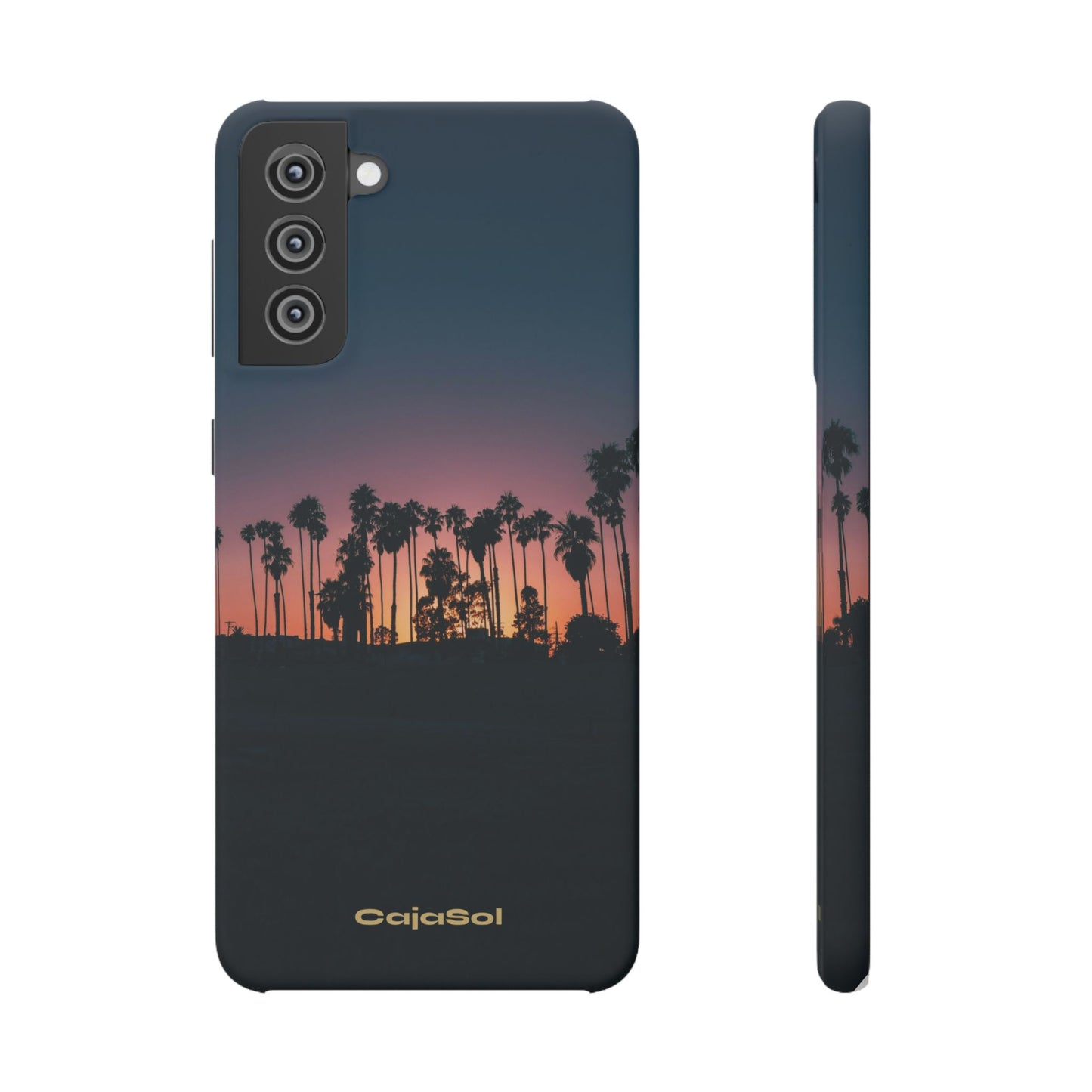 Tropical Sunset Cajasol - Vibrant Palm Tree