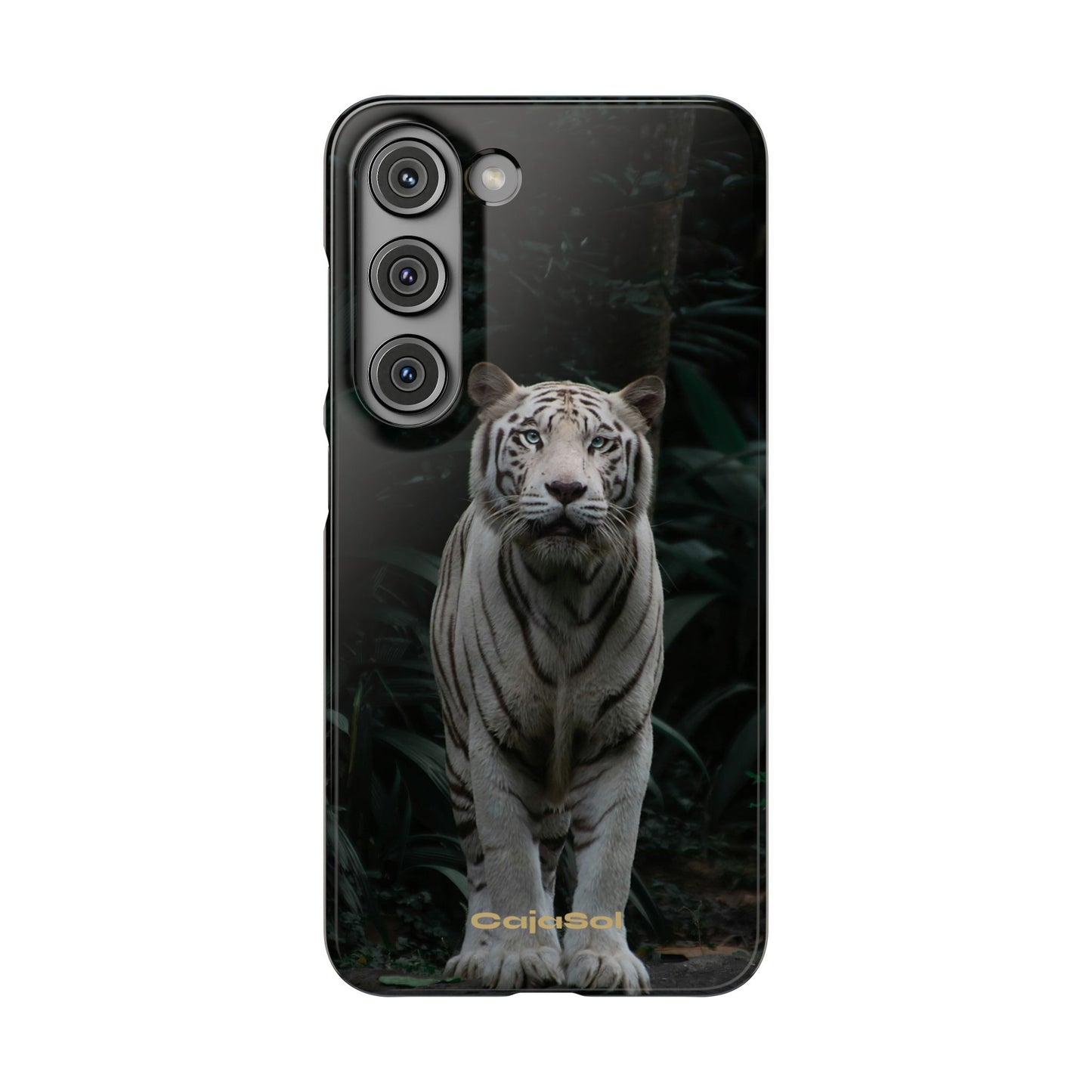 Majestic White Tiger Cajasol - Elegant & Protective for Wildlife Lovers