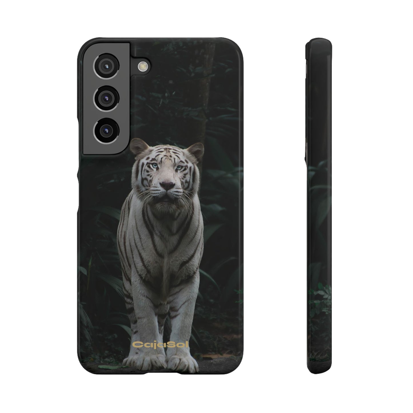 Majestic White Tiger Cajasol - Elegant & Protective for Wildlife Lovers