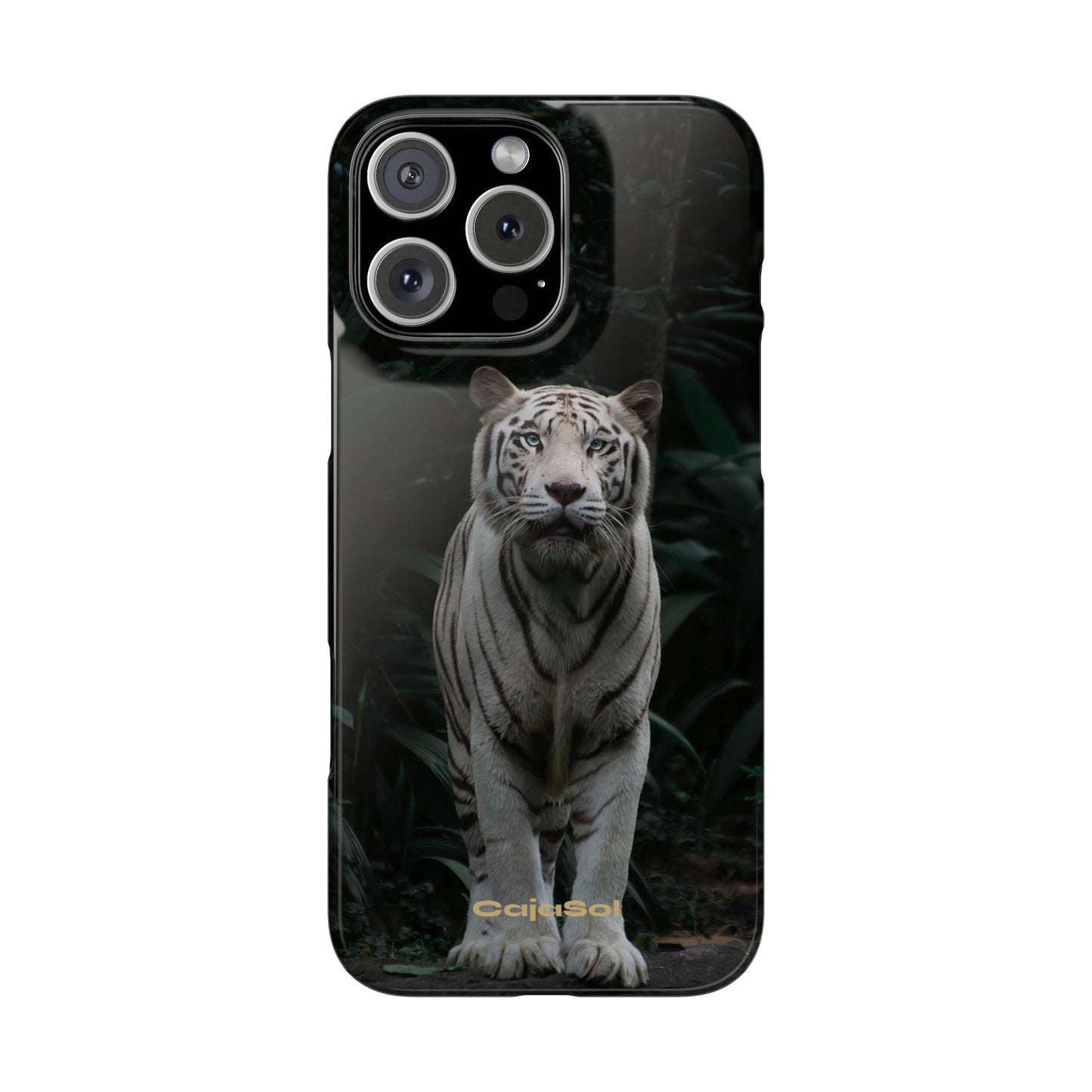 Majestic White Tiger Cajasol - Elegant & Protective for Wildlife Lovers
