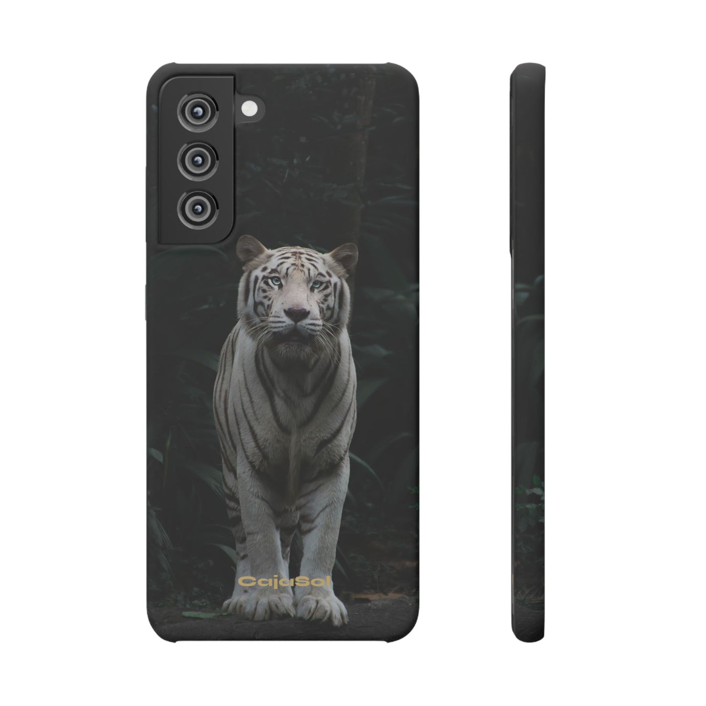 Majestic White Tiger Cajasol - Elegant & Protective for Wildlife Lovers