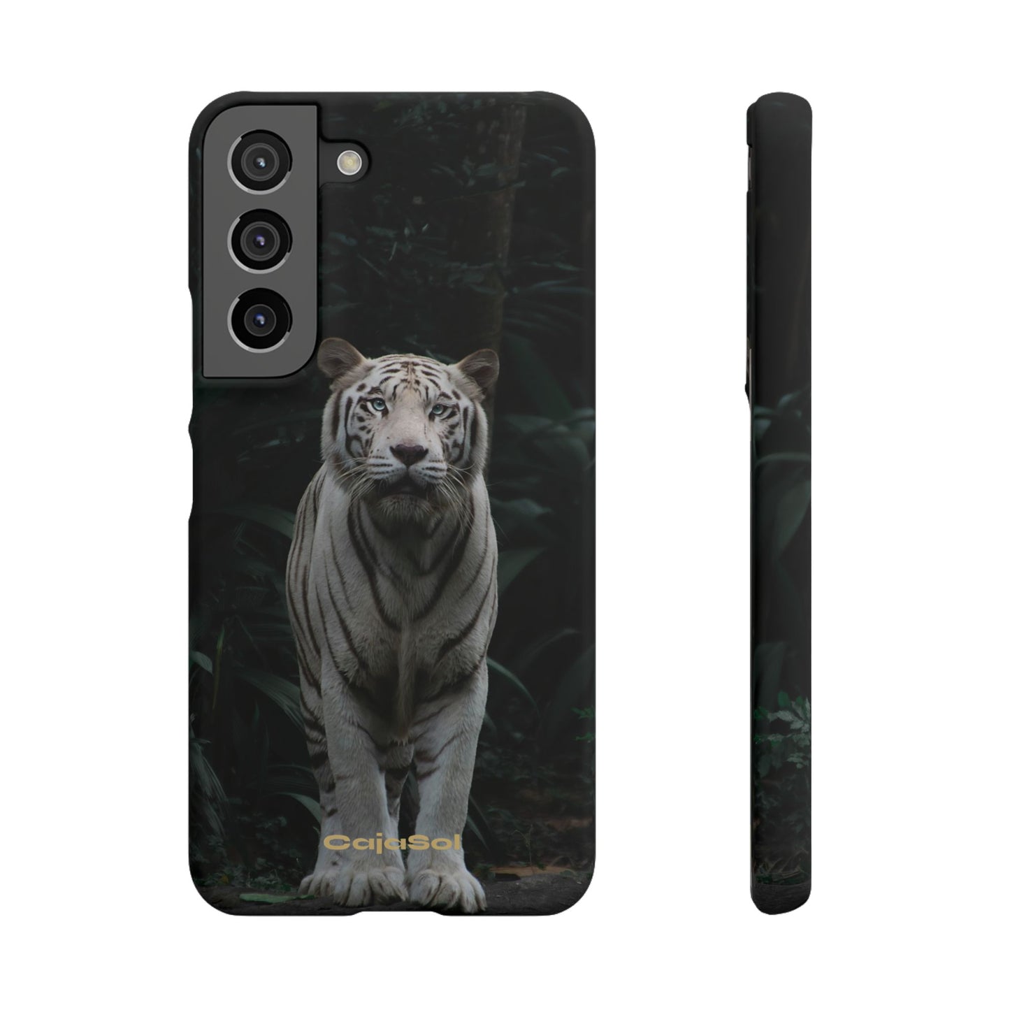 Majestic White Tiger Cajasol - Elegant & Protective for Wildlife Lovers