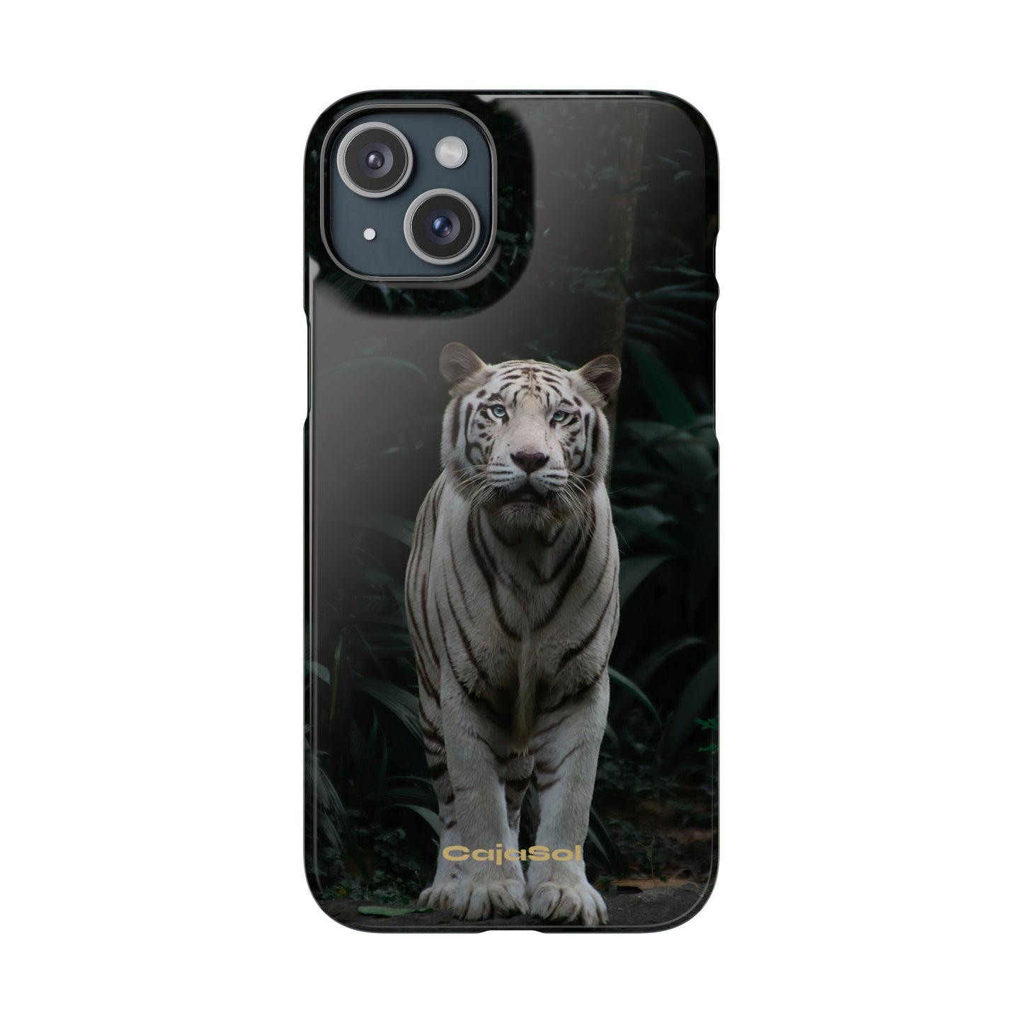 Majestic White Tiger Cajasol - Elegant & Protective for Wildlife Lovers