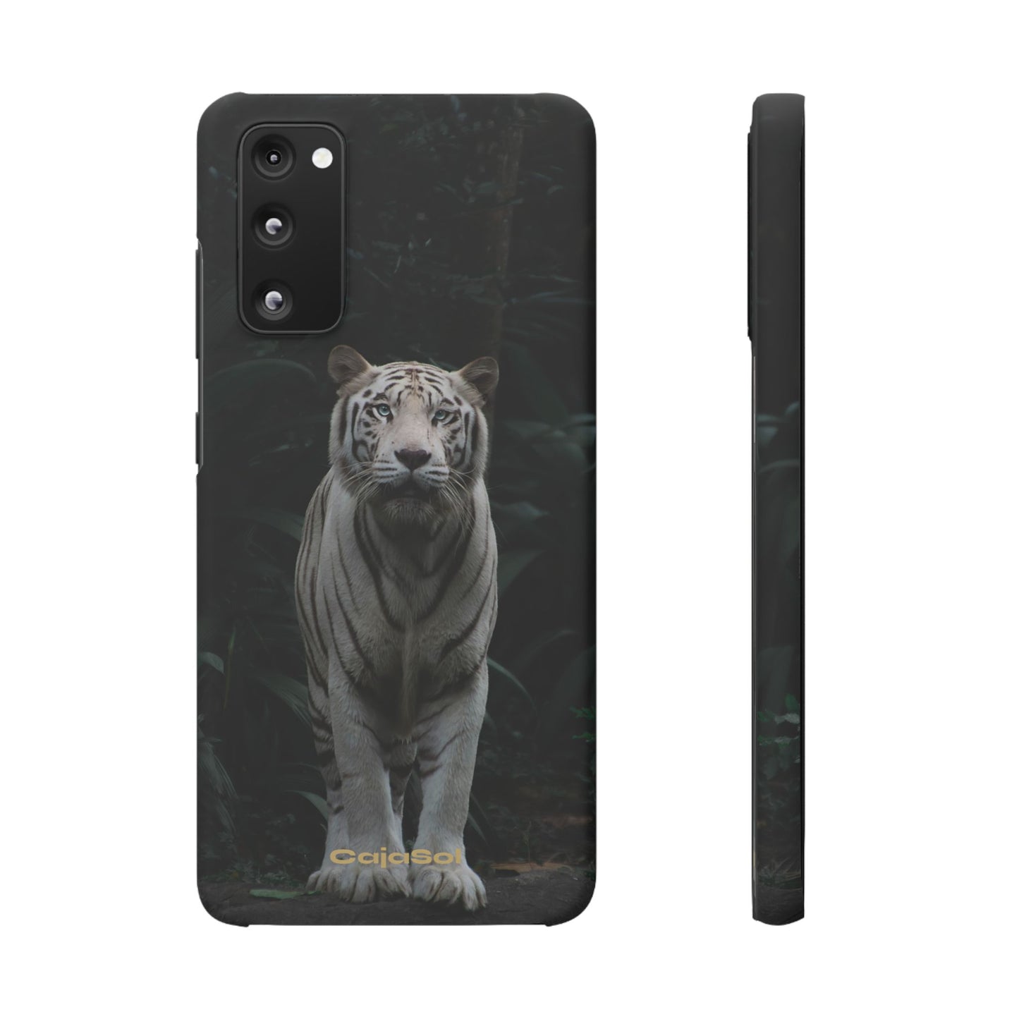 Majestic White Tiger Cajasol - Elegant & Protective for Wildlife Lovers