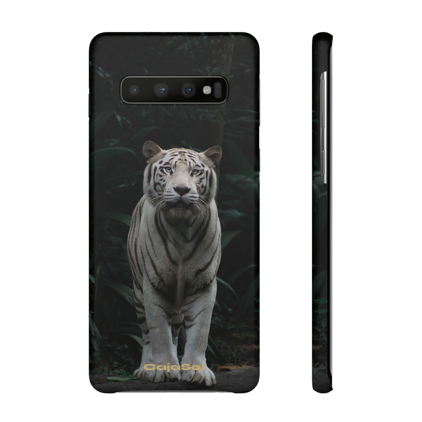 Majestic White Tiger Cajasol - Elegant & Protective for Wildlife Lovers