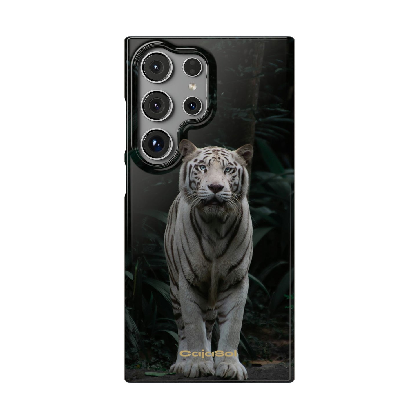 Majestic White Tiger Cajasol - Elegant & Protective for Wildlife Lovers