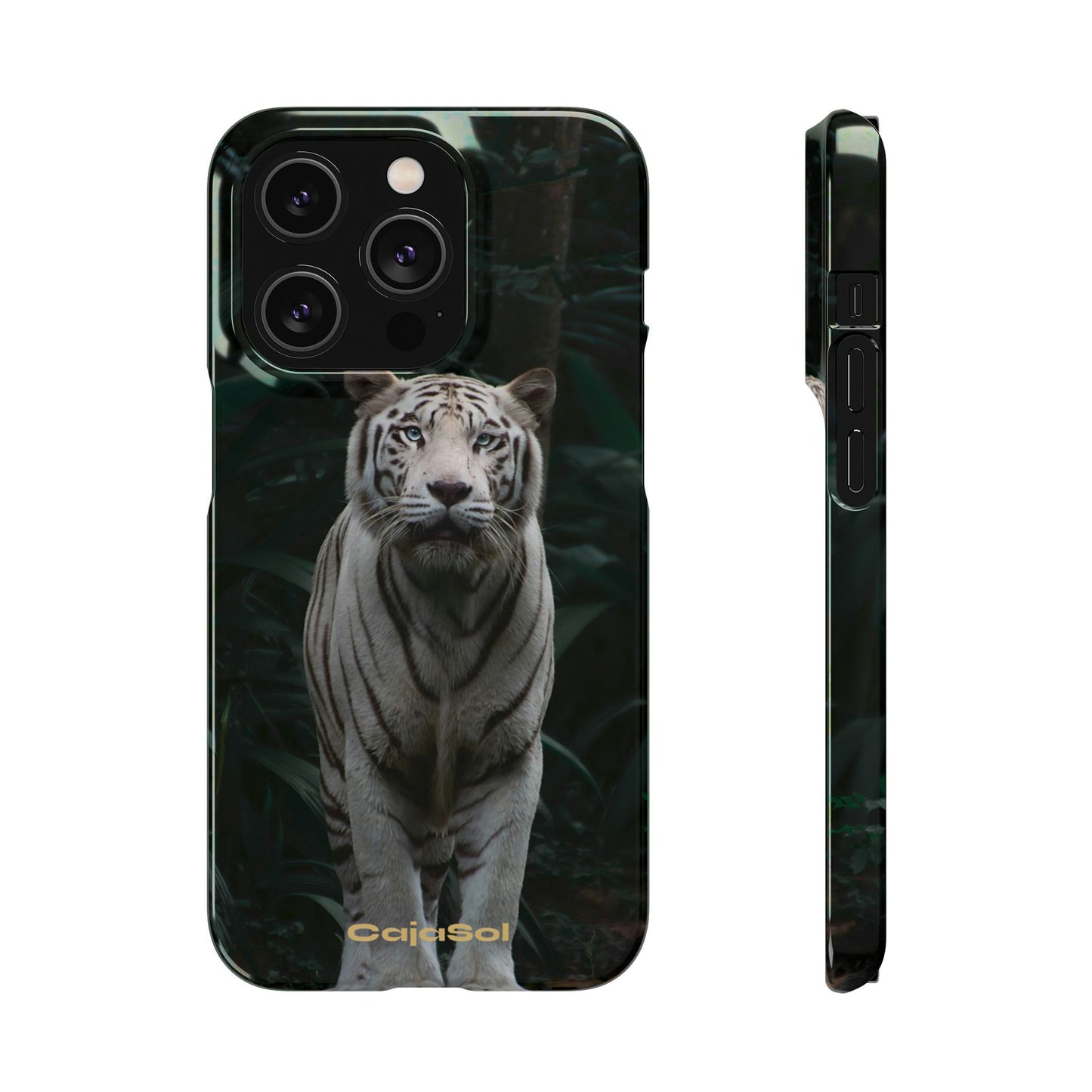 Majestic White Tiger Cajasol - Elegant & Protective for Wildlife Lovers