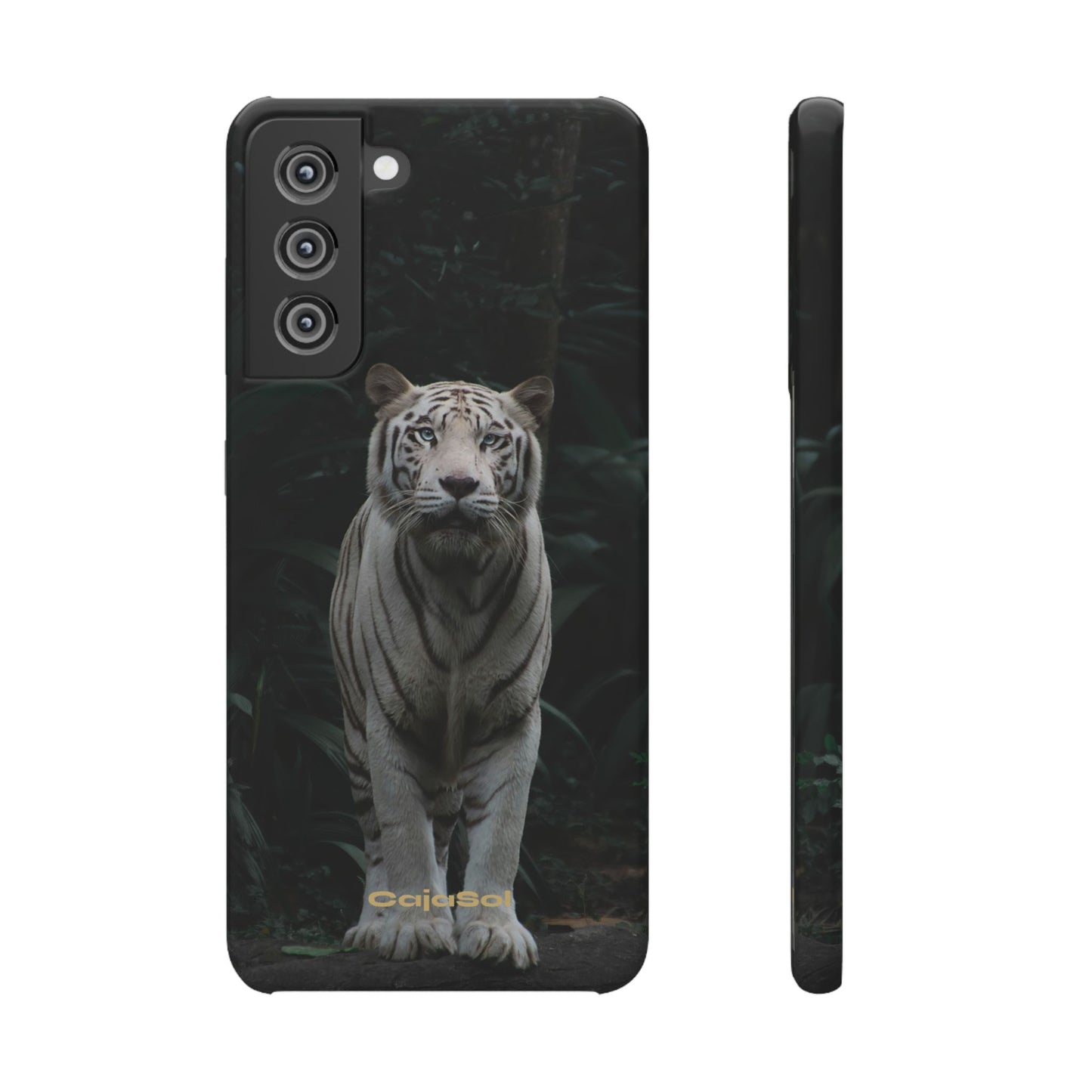 Majestic White Tiger Cajasol - Elegant & Protective for Wildlife Lovers