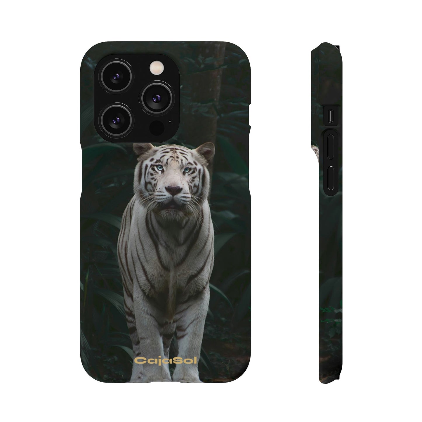 Majestic White Tiger Cajasol - Elegant & Protective for Wildlife Lovers