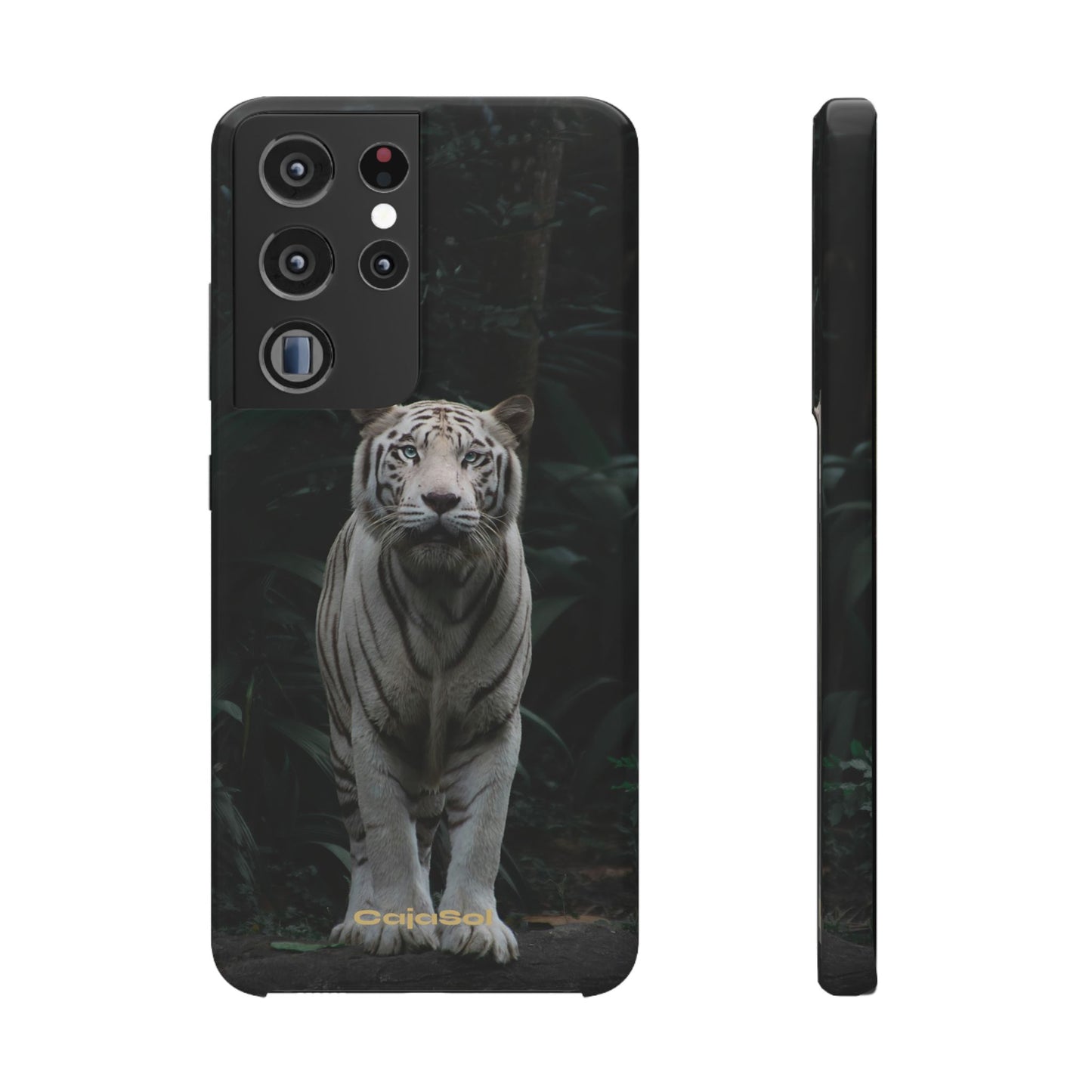 Majestic White Tiger Cajasol - Elegant & Protective for Wildlife Lovers