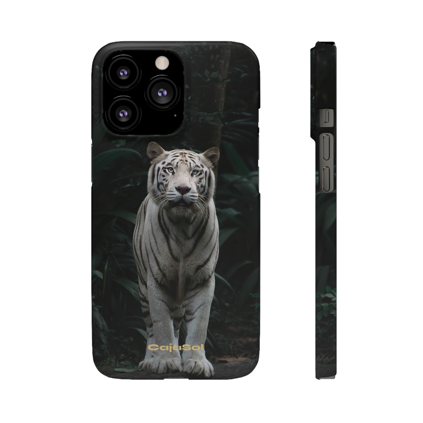 Majestic White Tiger Cajasol - Elegant & Protective for Wildlife Lovers
