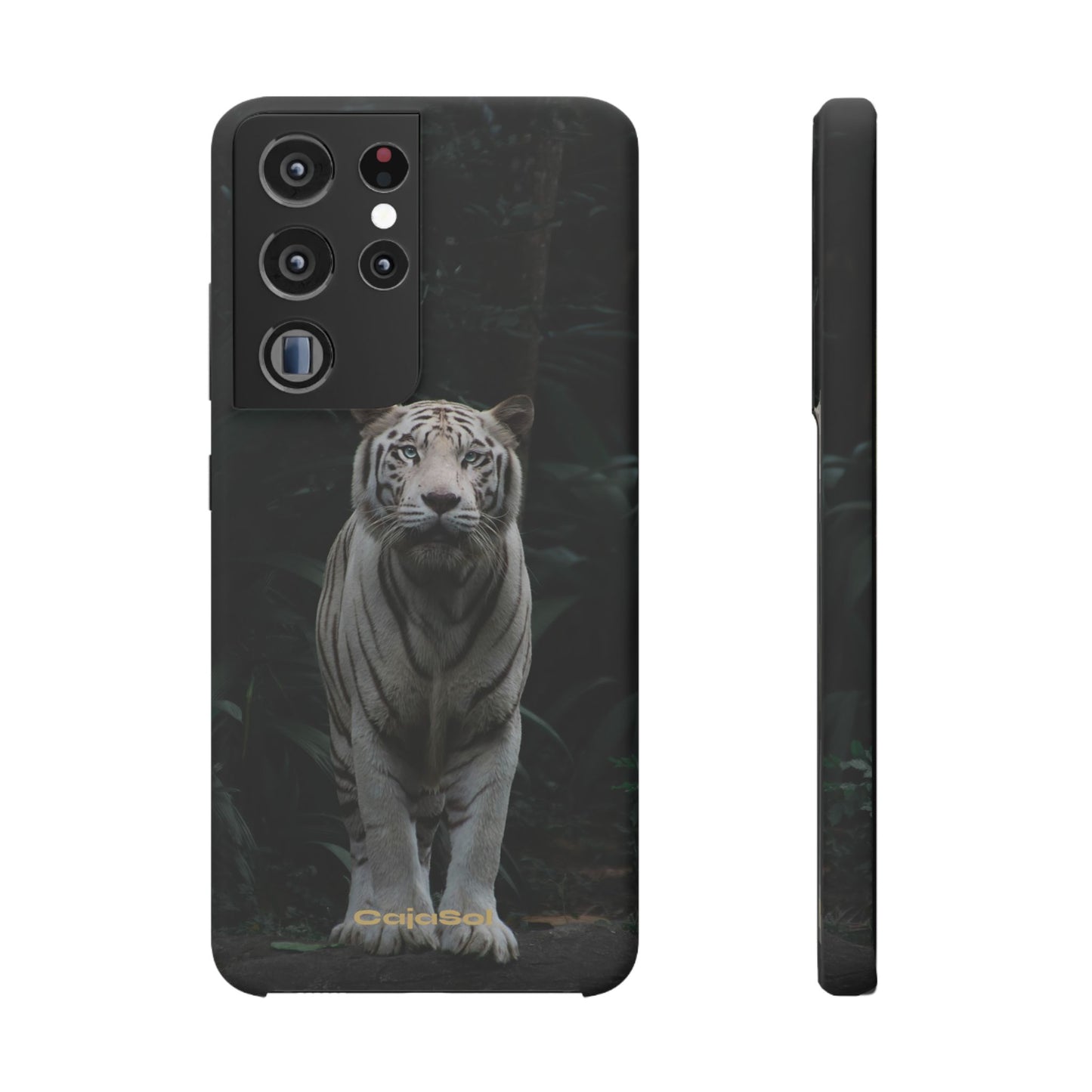 Majestic White Tiger Cajasol - Elegant & Protective for Wildlife Lovers
