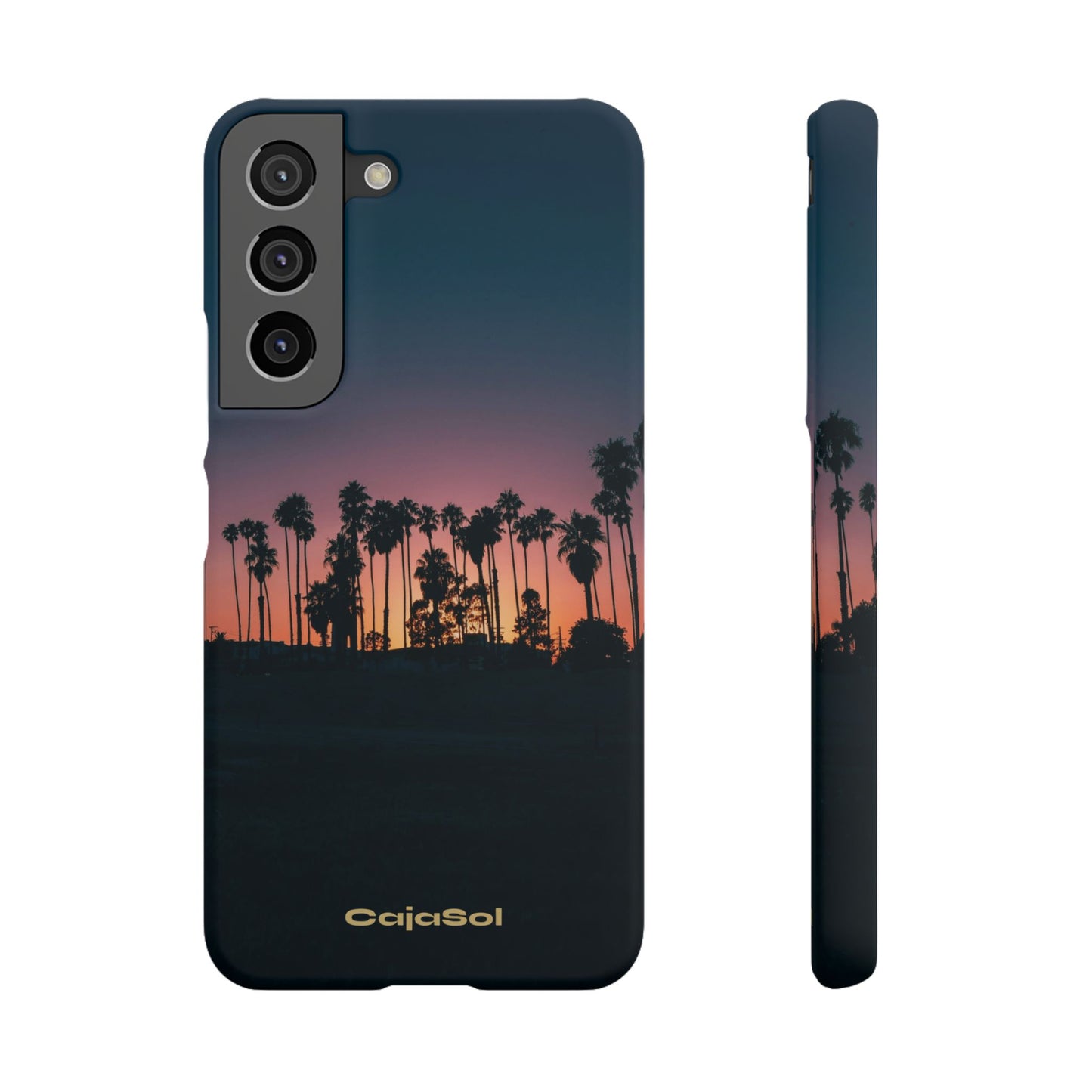 Tropical Sunset Cajasol - Vibrant Palm Tree