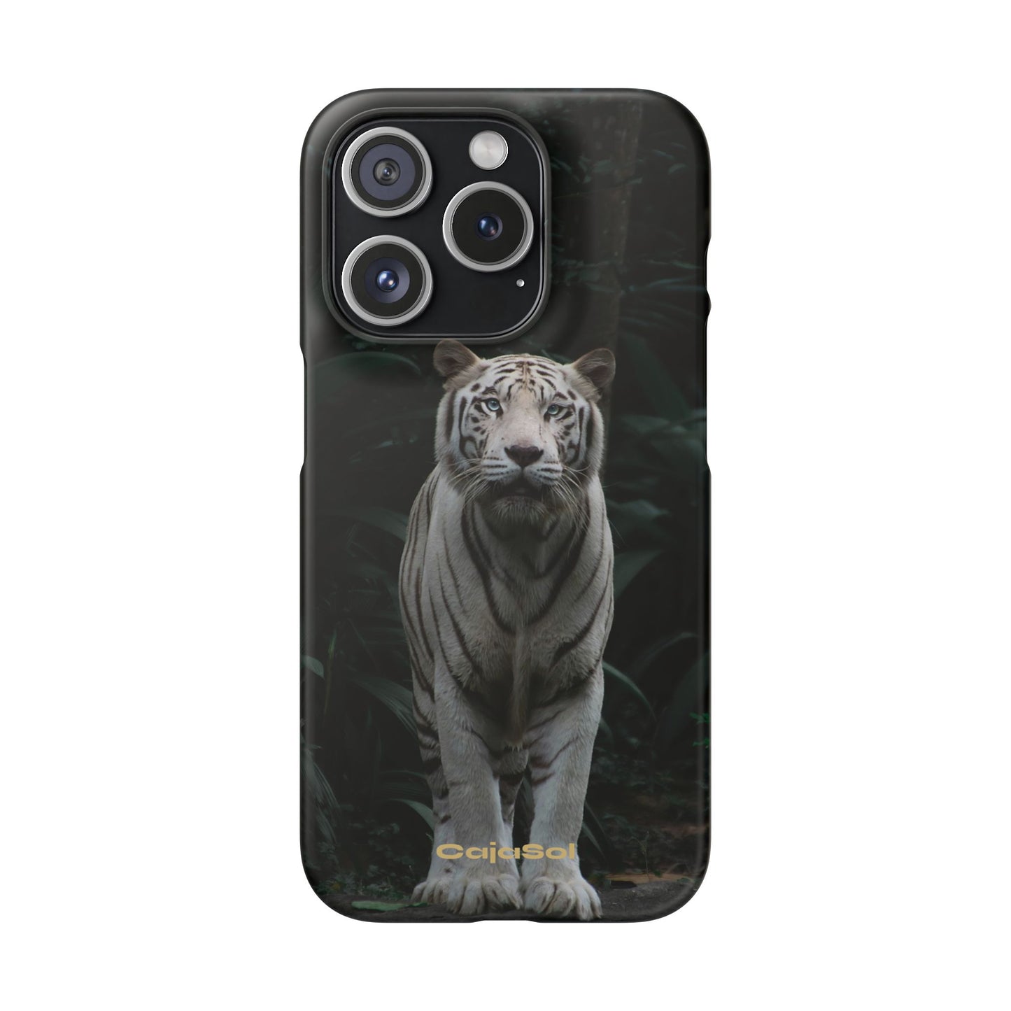 Majestic White Tiger Cajasol - Elegant & Protective for Wildlife Lovers