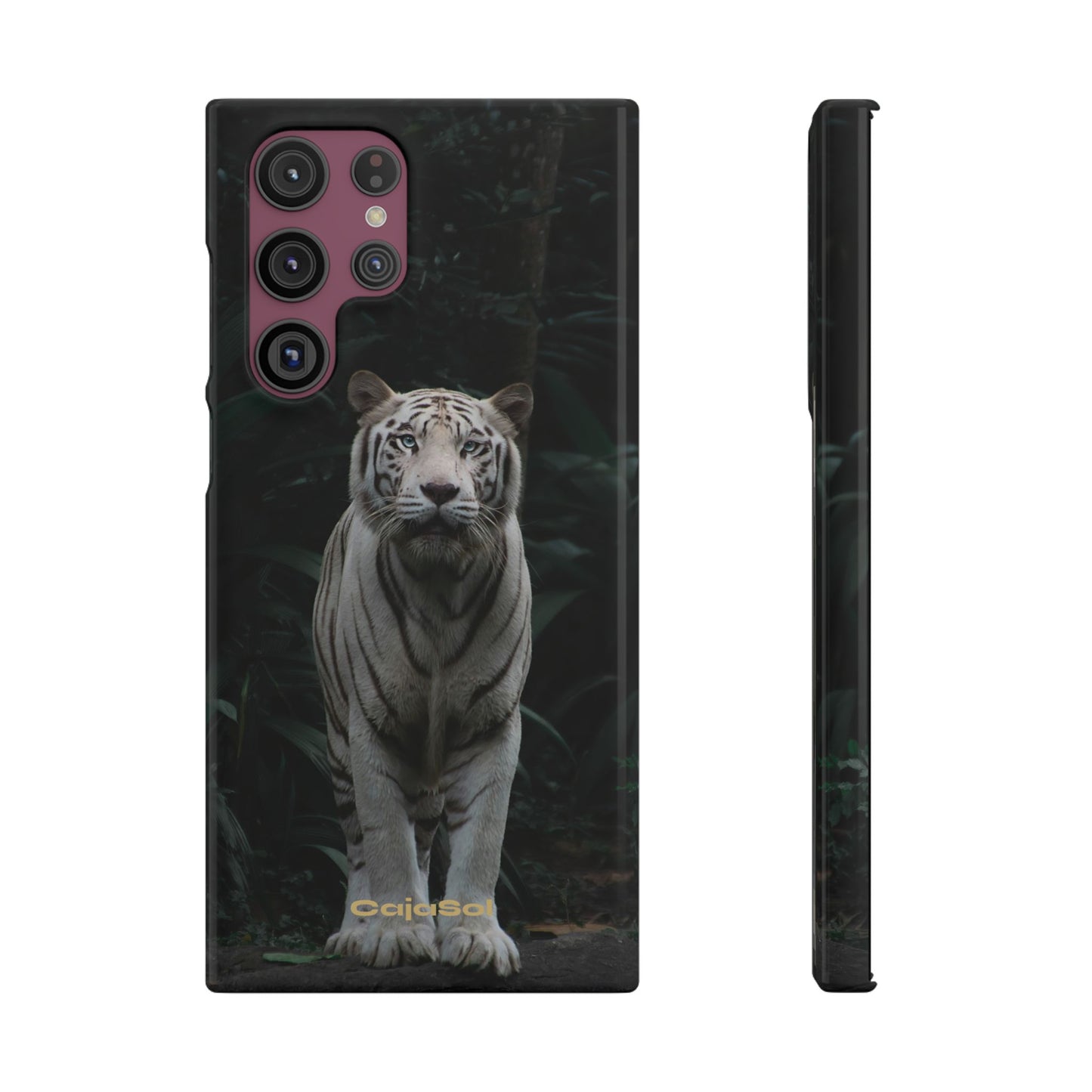 Majestic White Tiger Cajasol - Elegant & Protective for Wildlife Lovers