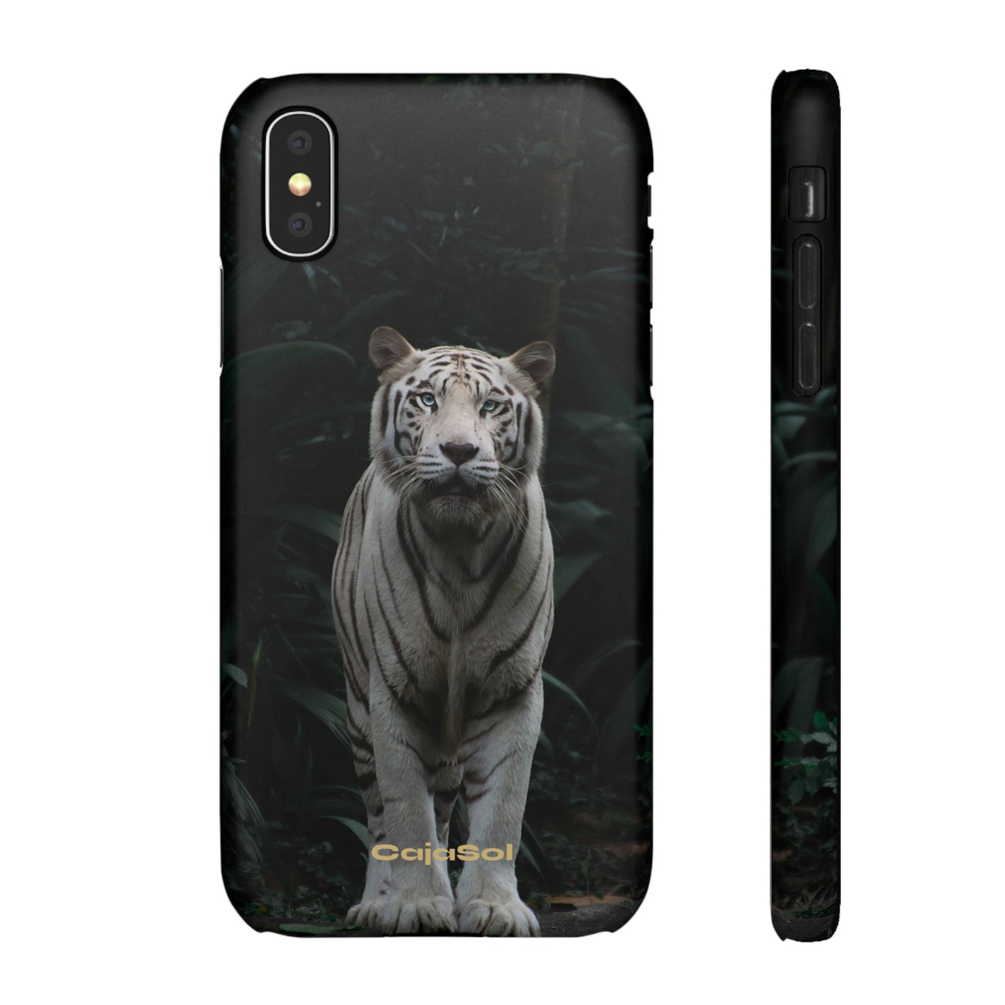 Majestic White Tiger Cajasol - Elegant & Protective for Wildlife Lovers