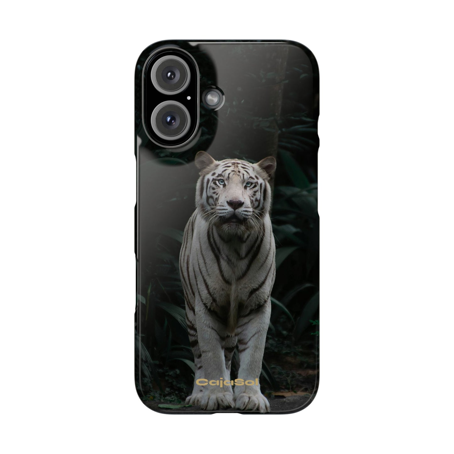 Majestic White Tiger Cajasol - Elegant & Protective for Wildlife Lovers