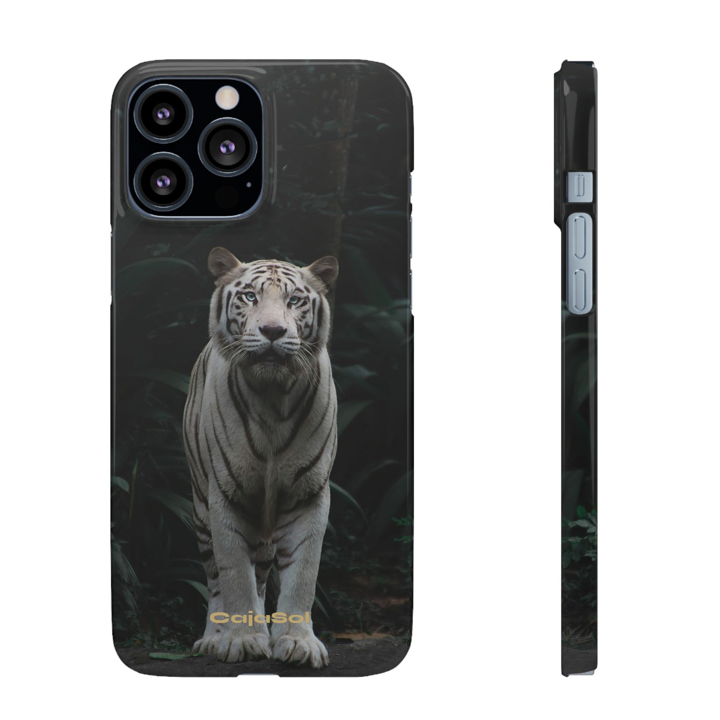 Majestic White Tiger Cajasol - Elegant & Protective for Wildlife Lovers
