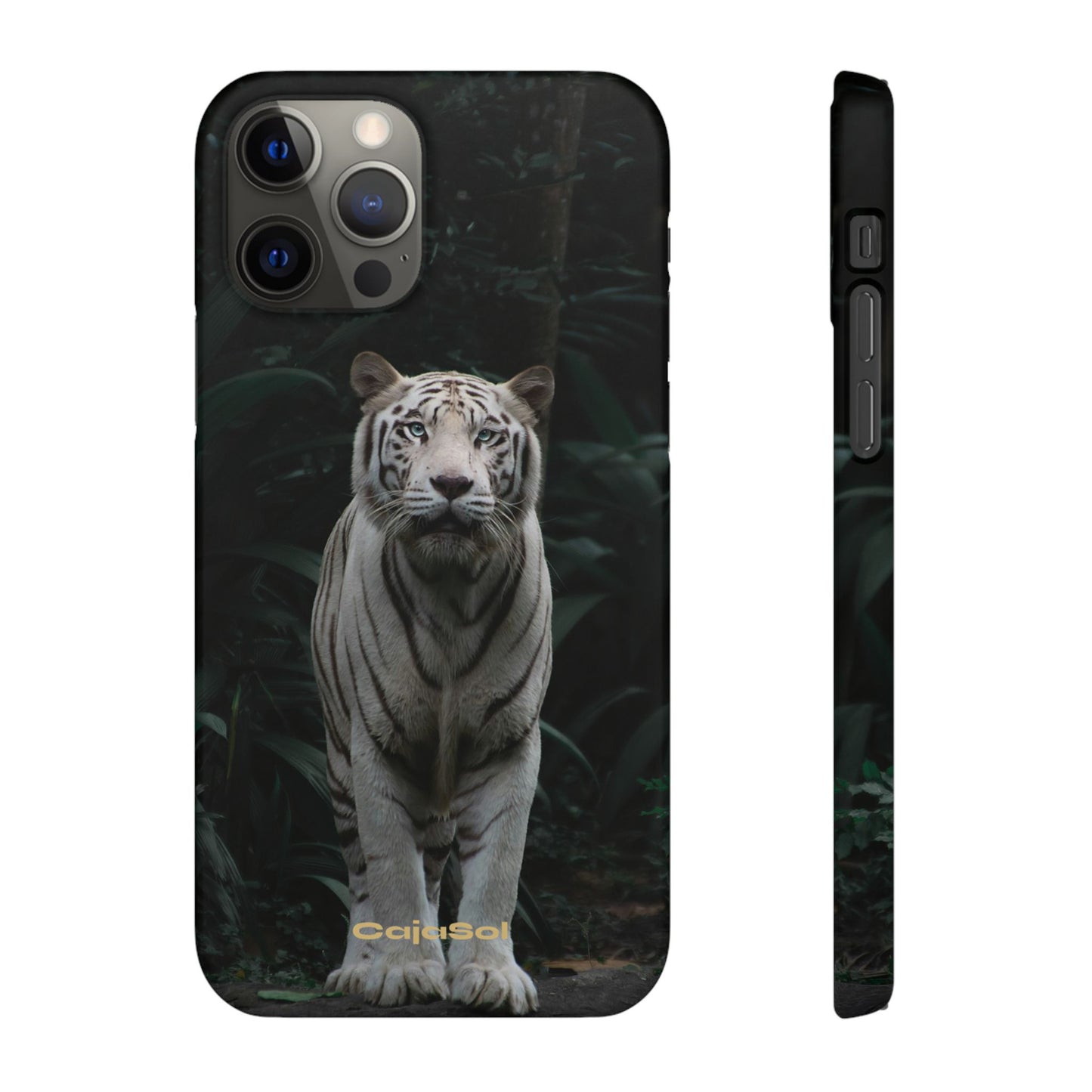 Majestic White Tiger Cajasol - Elegant & Protective for Wildlife Lovers