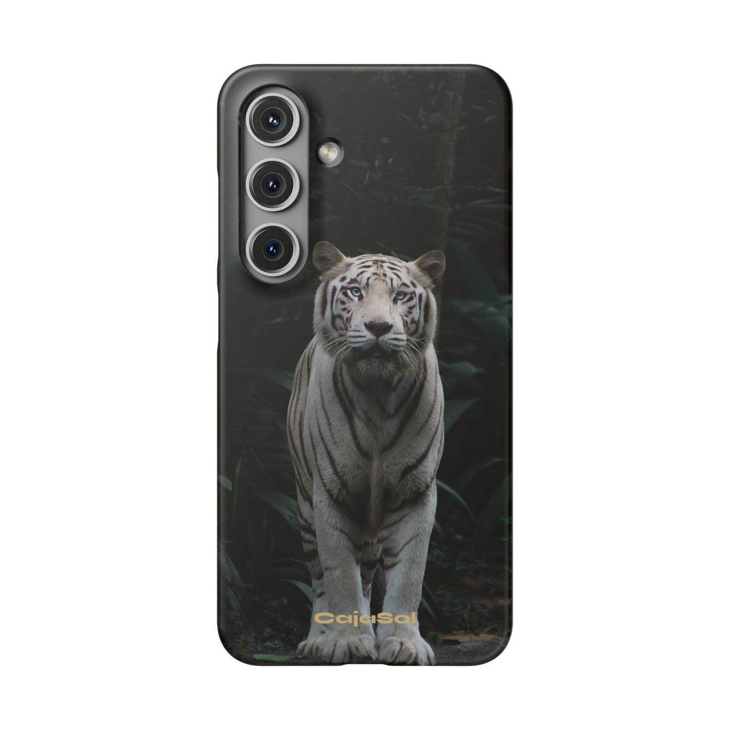 Majestic White Tiger Cajasol - Elegant & Protective for Wildlife Lovers