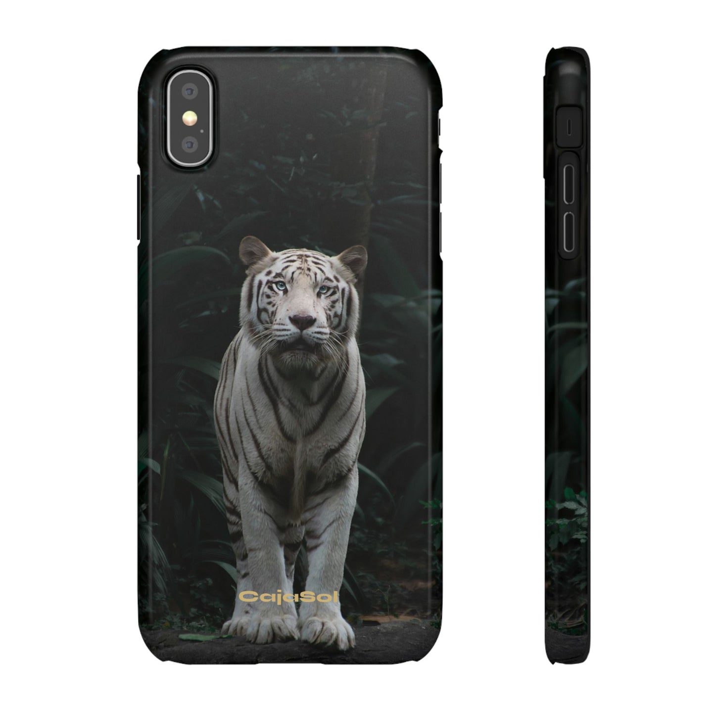 Majestic White Tiger Cajasol - Elegant & Protective for Wildlife Lovers