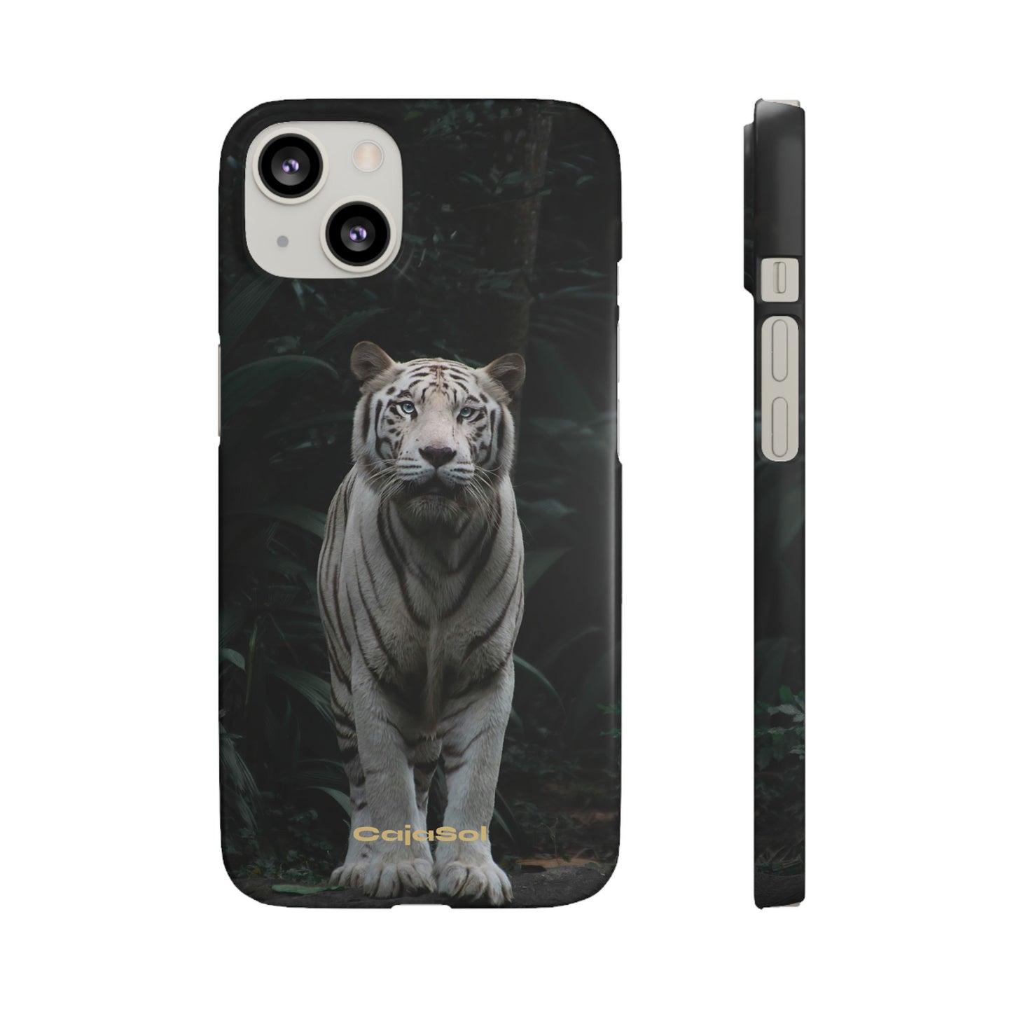 Majestic White Tiger Cajasol - Elegant & Protective for Wildlife Lovers