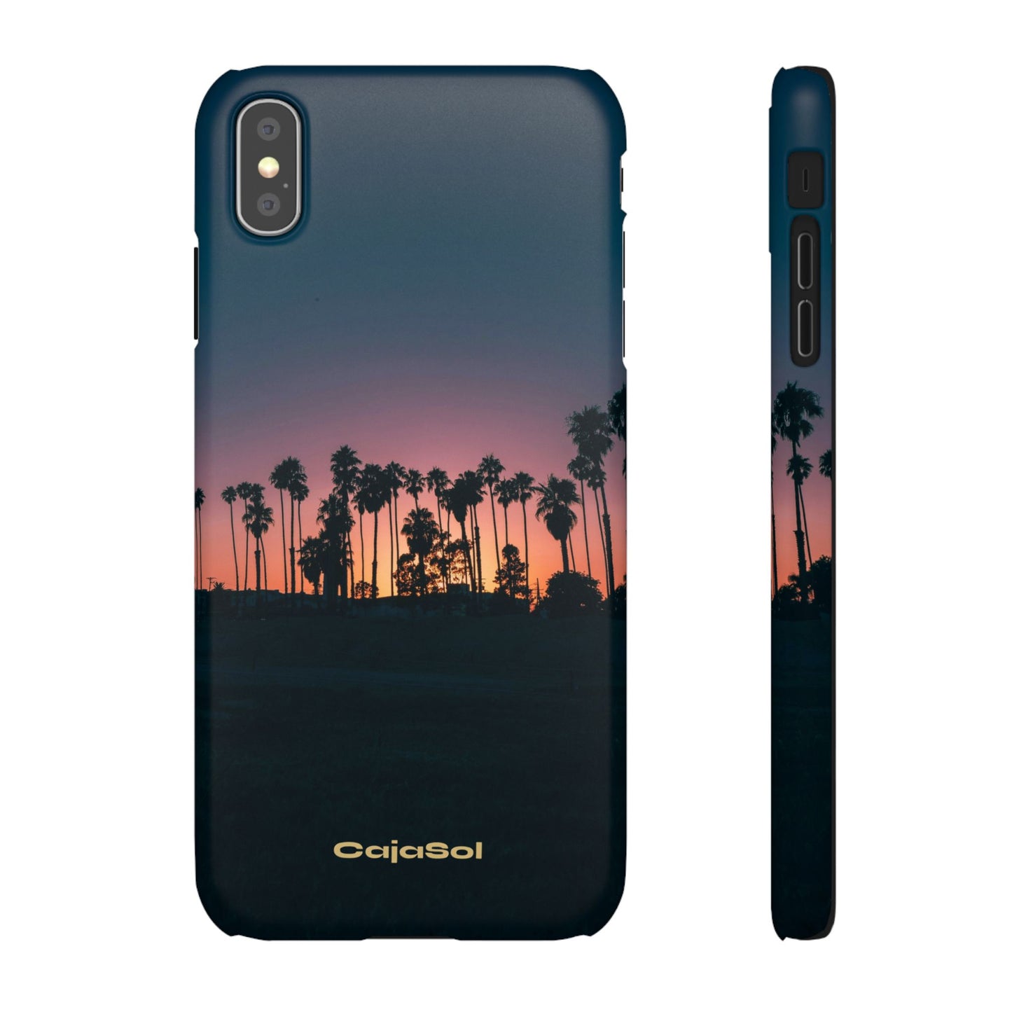 Tropical Sunset Cajasol - Vibrant Palm Tree