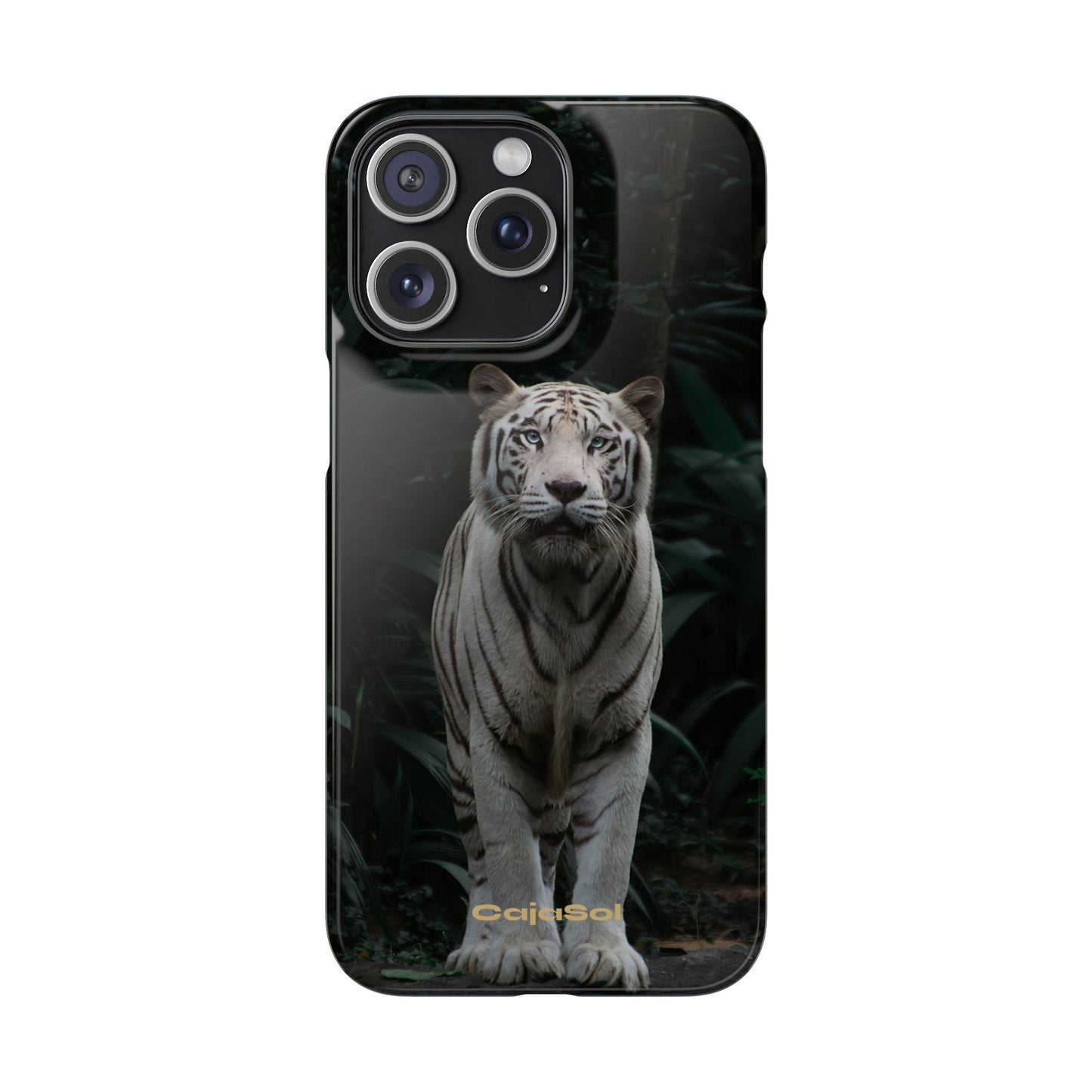 Majestic White Tiger Cajasol - Elegant & Protective for Wildlife Lovers