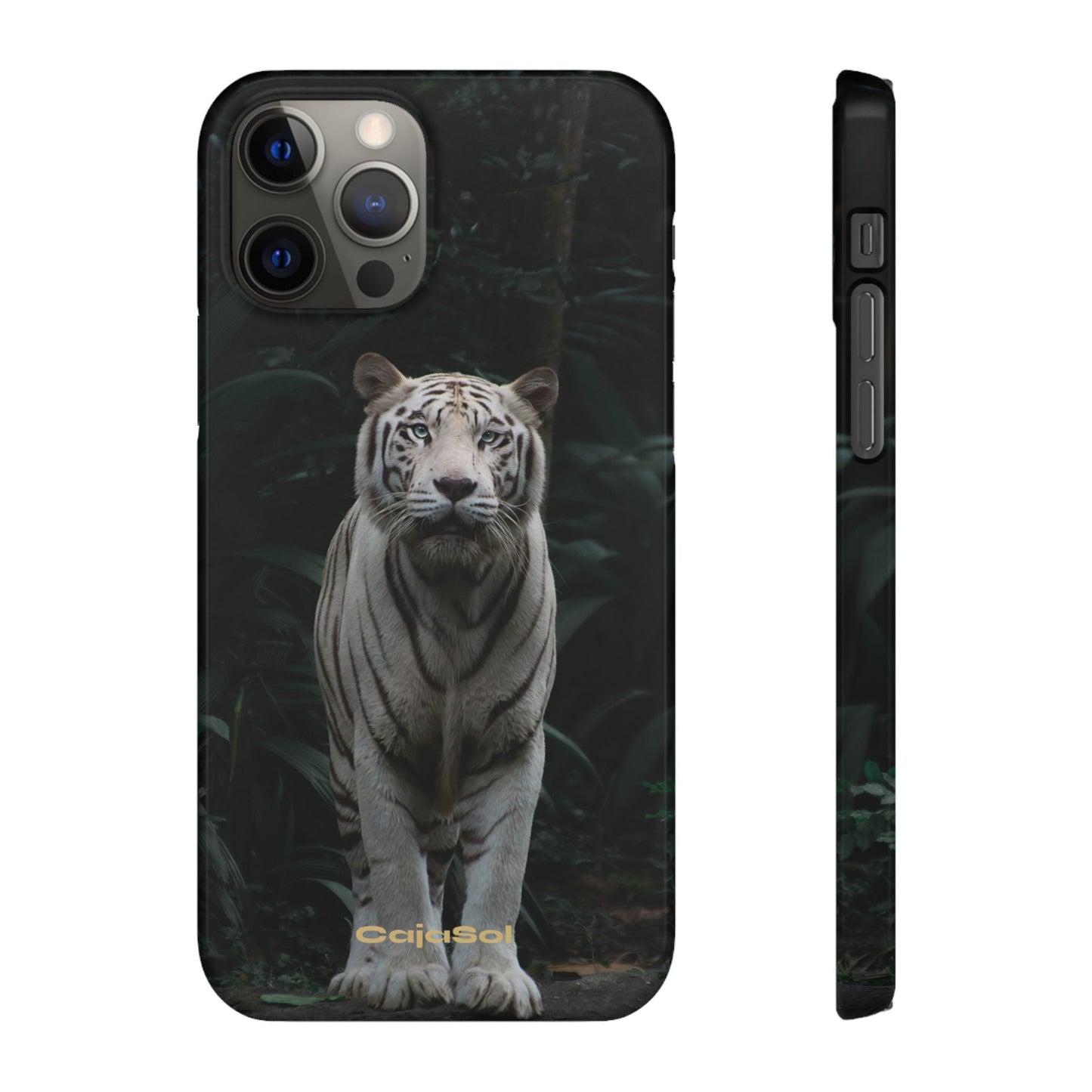 Majestic White Tiger Cajasol - Elegant & Protective for Wildlife Lovers