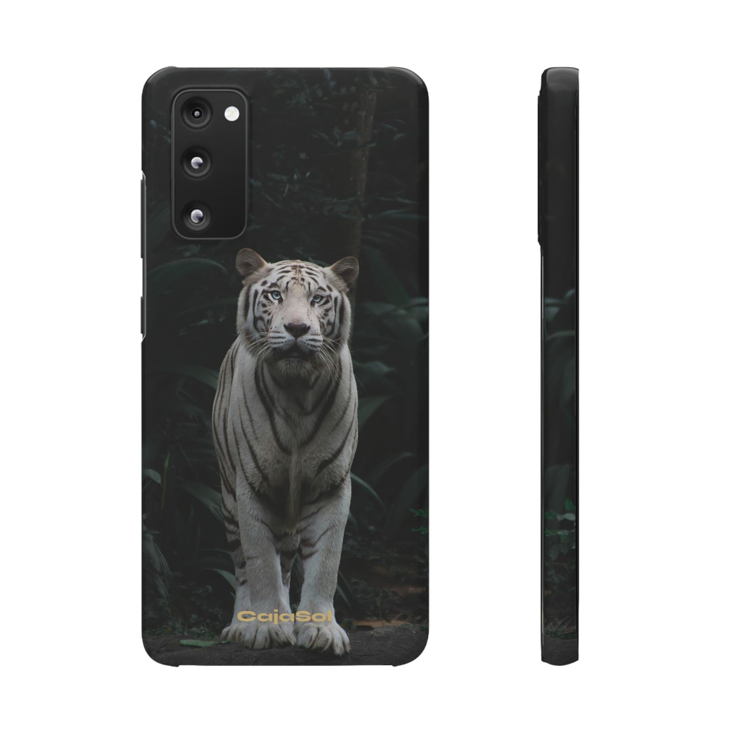 Majestic White Tiger Cajasol - Elegant & Protective for Wildlife Lovers