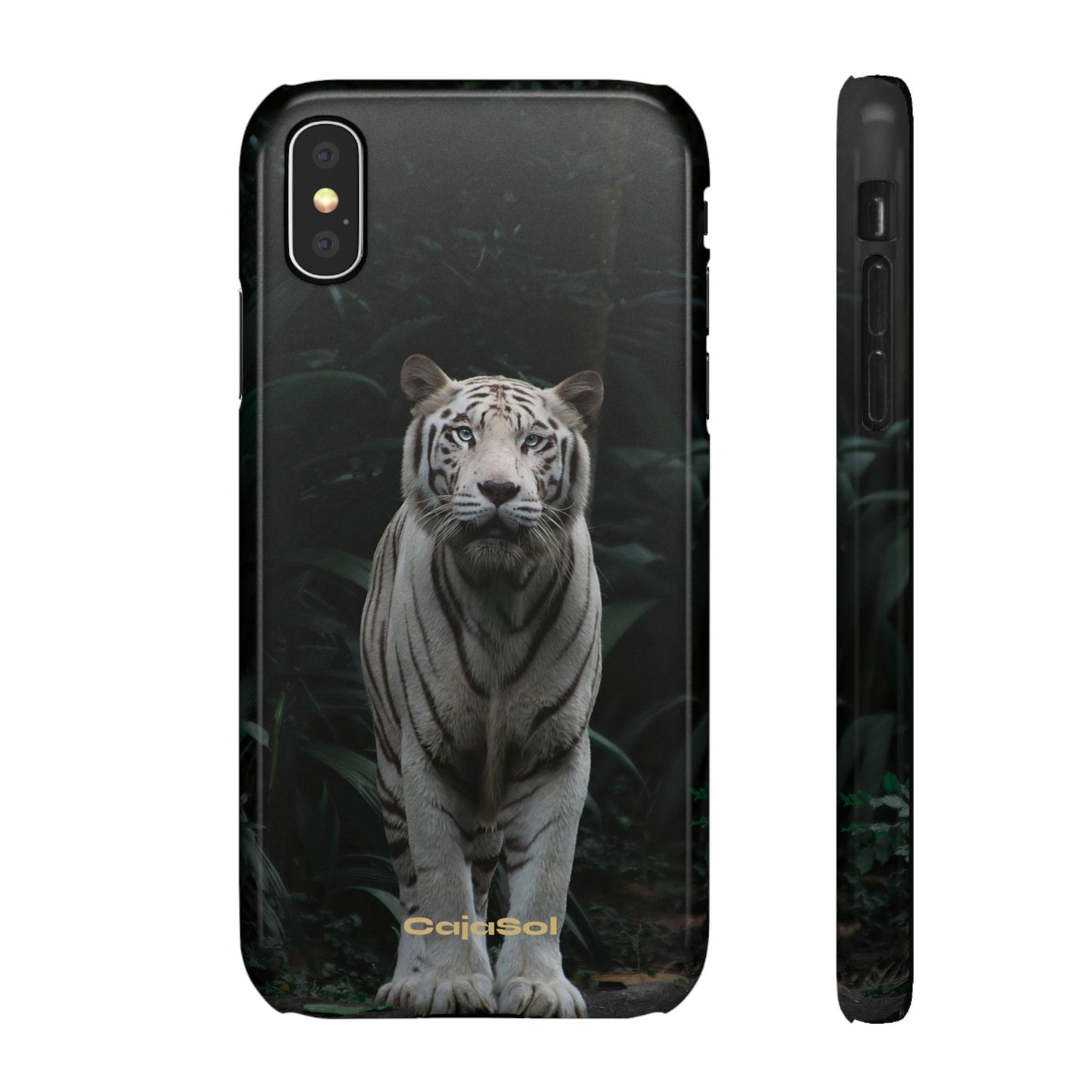 Majestic White Tiger Cajasol - Elegant & Protective for Wildlife Lovers