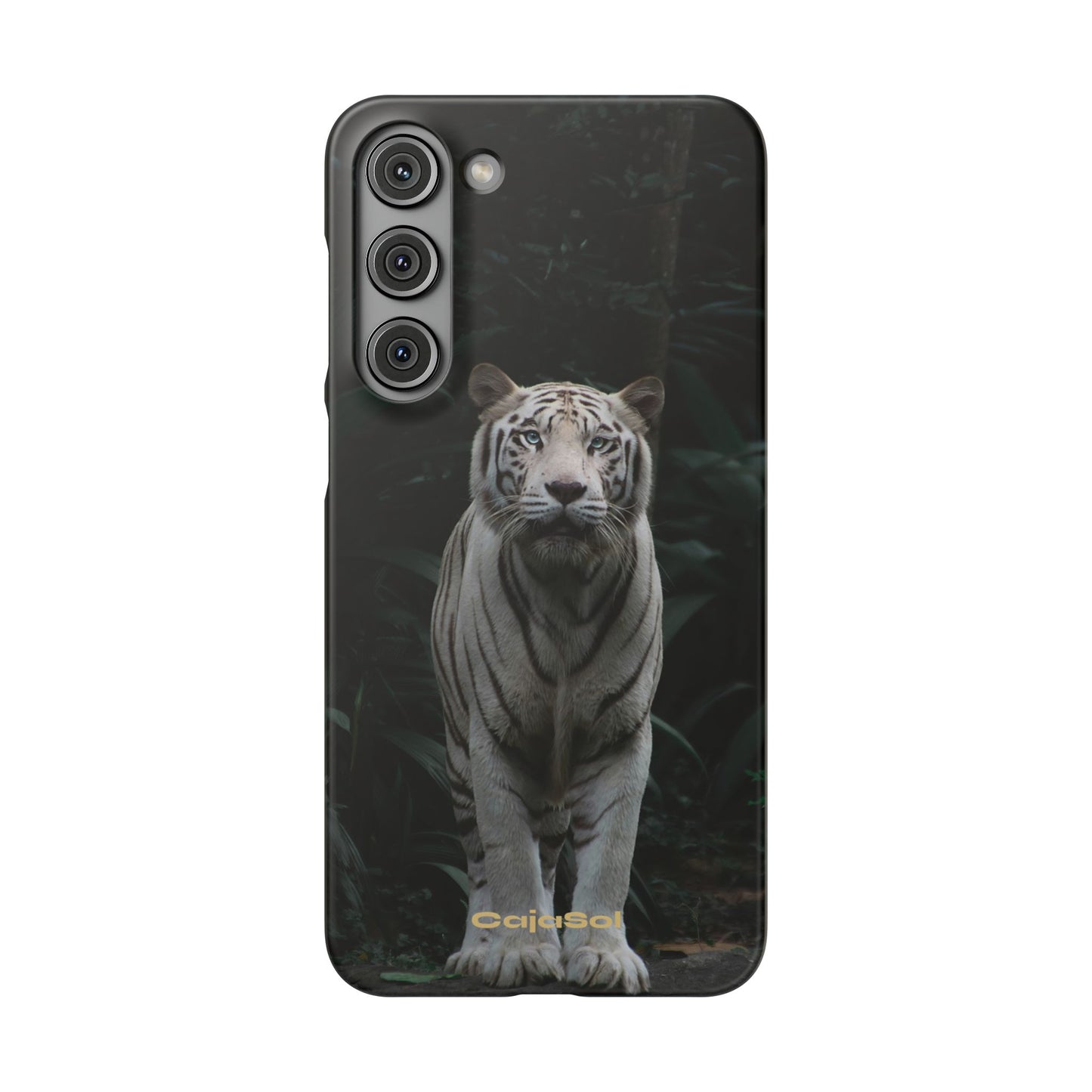 Majestic White Tiger Cajasol - Elegant & Protective for Wildlife Lovers