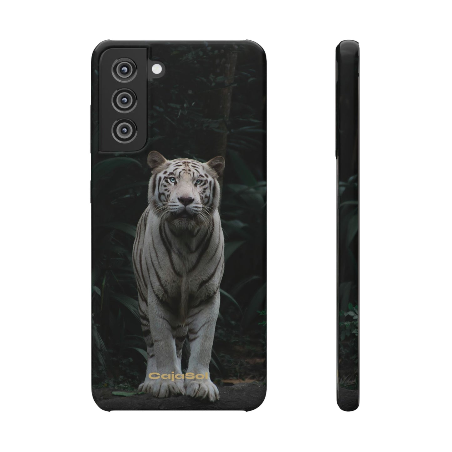 Majestic White Tiger Cajasol - Elegant & Protective for Wildlife Lovers