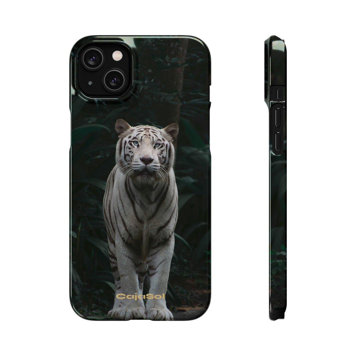 Majestic White Tiger Cajasol - Elegant & Protective for Wildlife Lovers