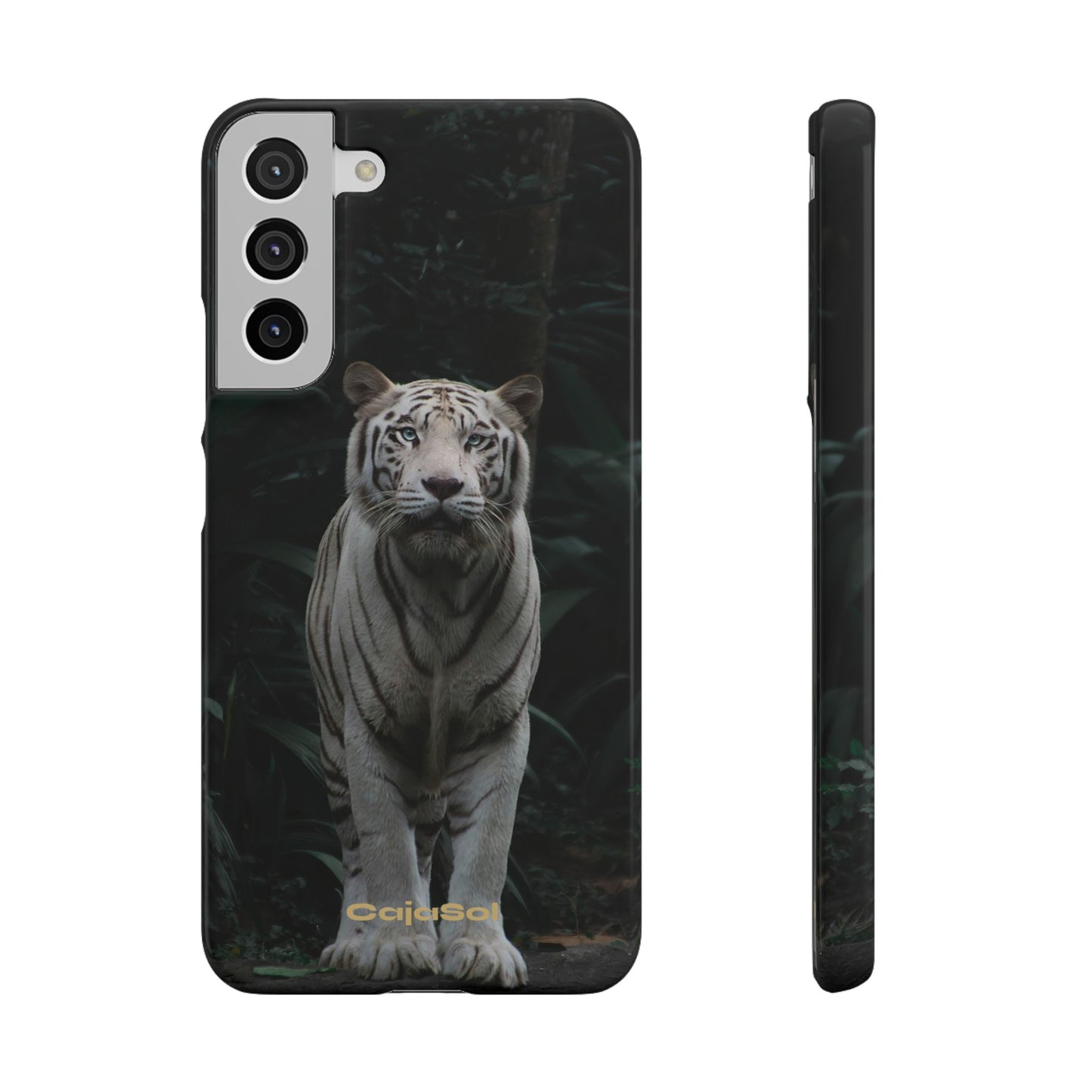 Majestic White Tiger Cajasol - Elegant & Protective for Wildlife Lovers