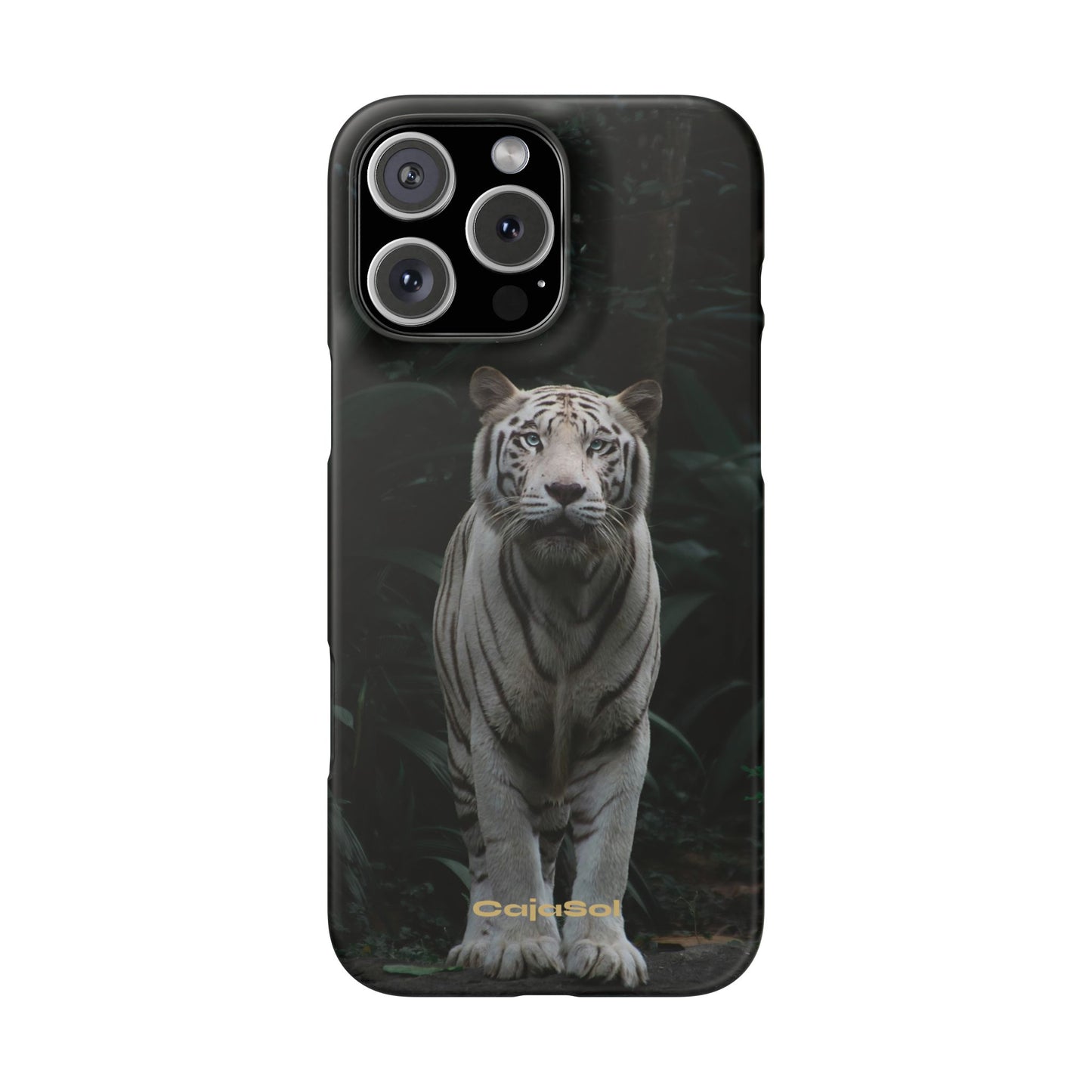 Majestic White Tiger Cajasol - Elegant & Protective for Wildlife Lovers