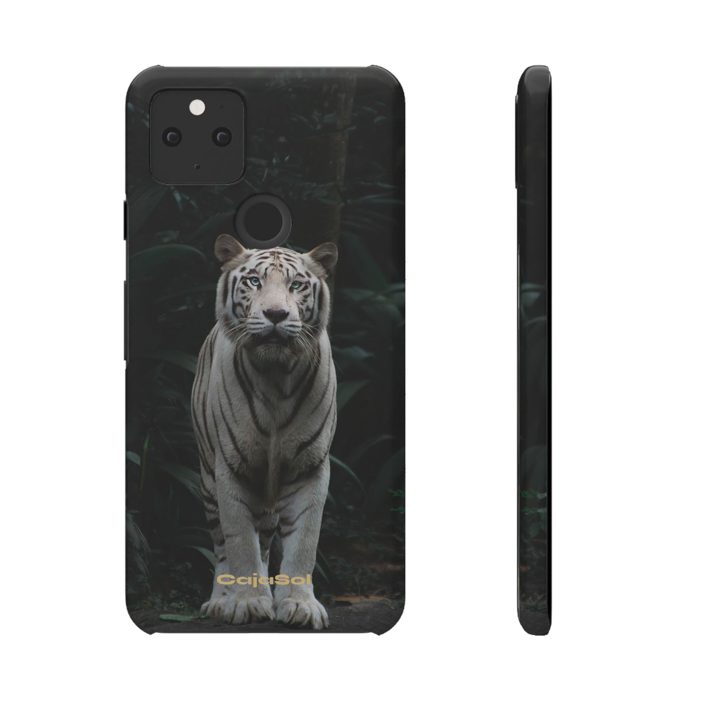 Majestic White Tiger Cajasol - Elegant & Protective for Wildlife Lovers