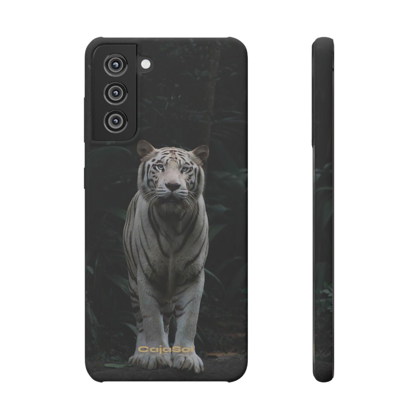Majestic White Tiger Cajasol - Elegant & Protective for Wildlife Lovers