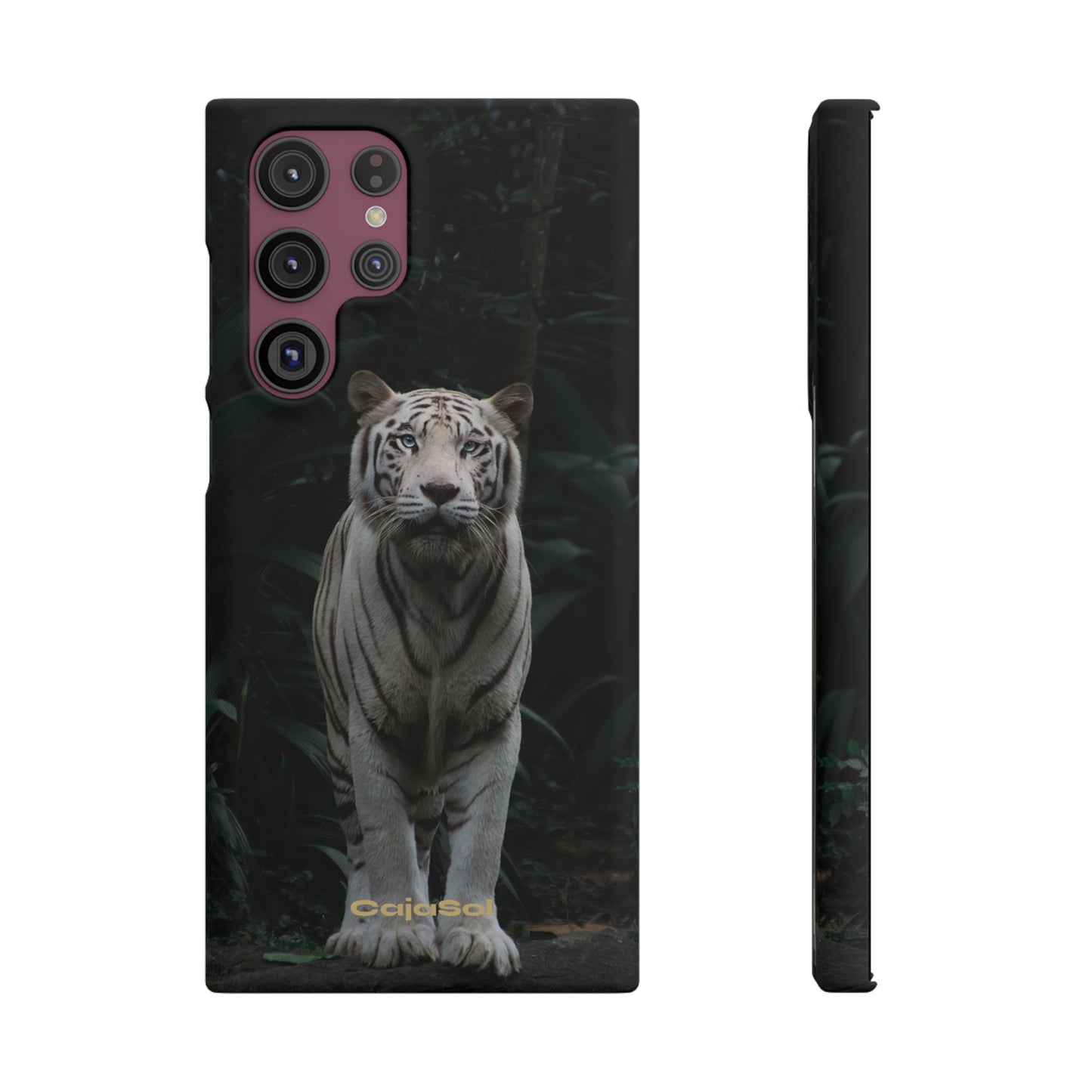 Majestic White Tiger Cajasol - Elegant & Protective for Wildlife Lovers
