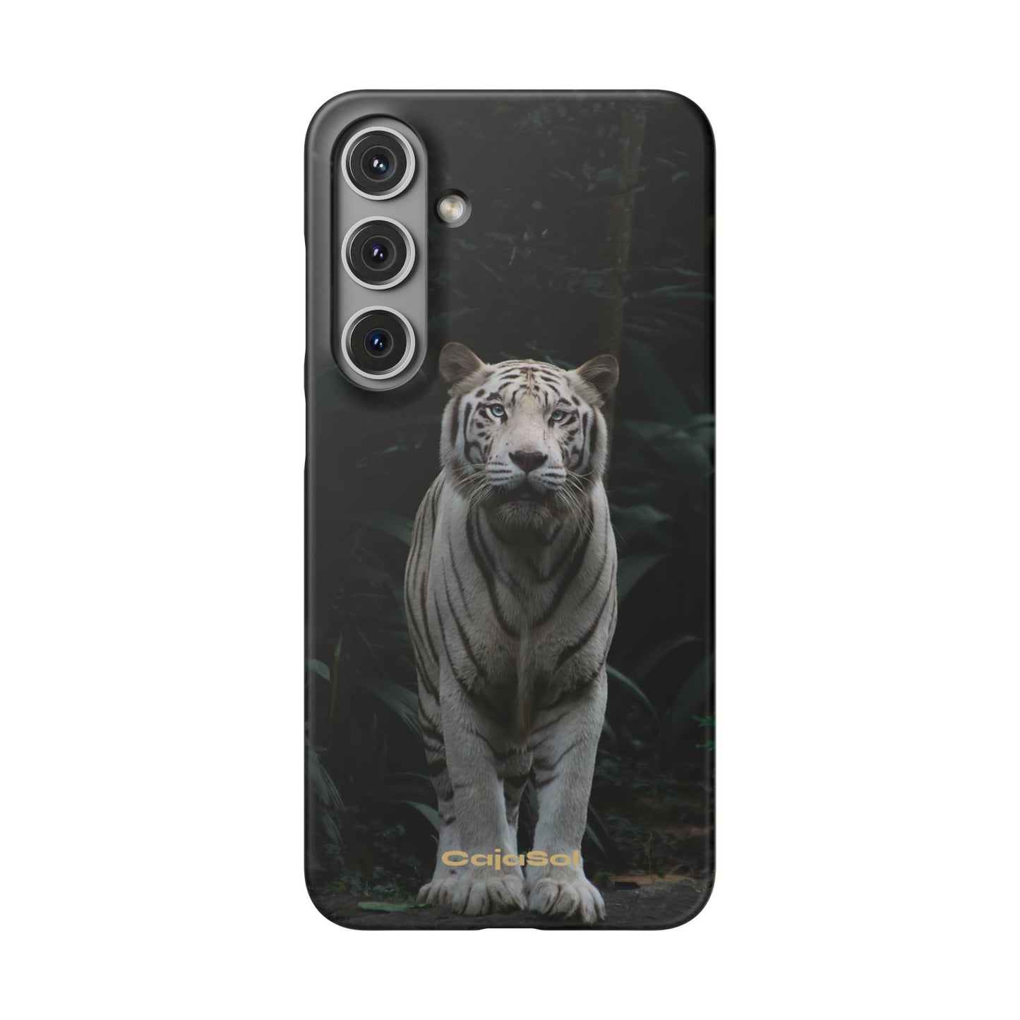 Majestic White Tiger Cajasol - Elegant & Protective for Wildlife Lovers