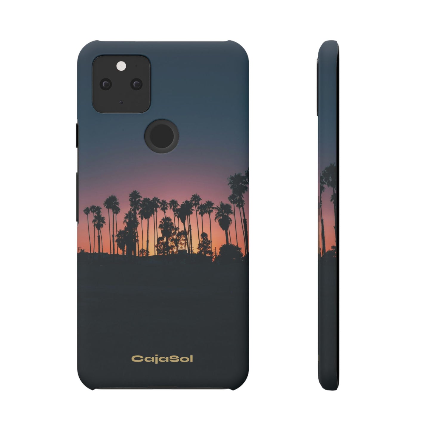 Tropical Sunset Cajasol - Vibrant Palm Tree