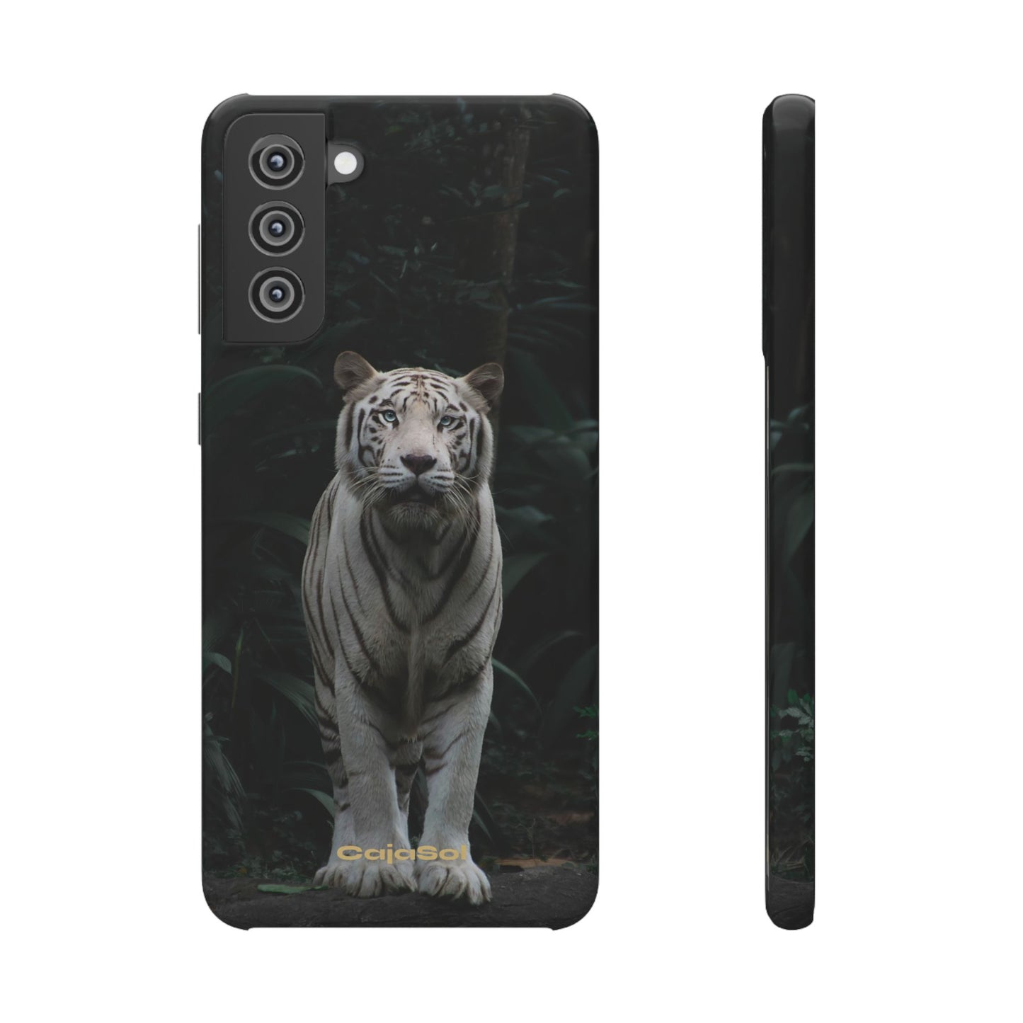 Majestic White Tiger Cajasol - Elegant & Protective for Wildlife Lovers