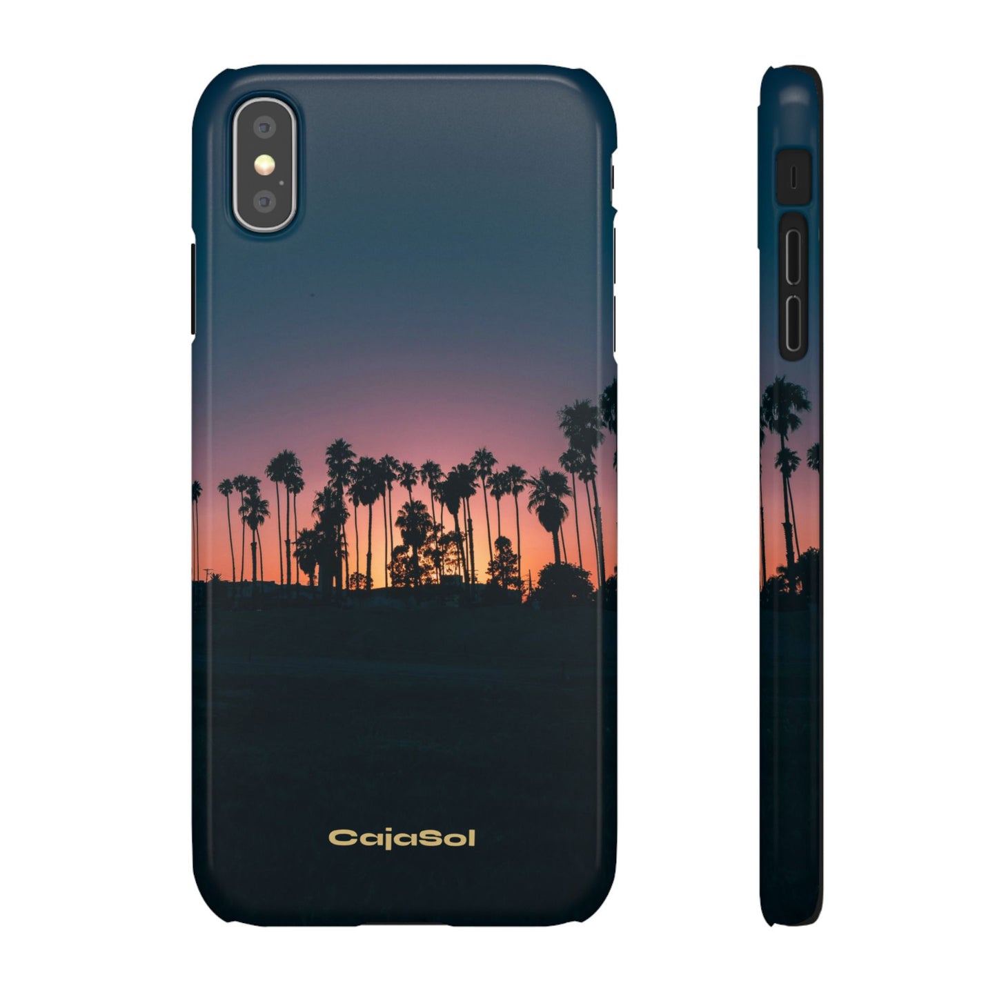 Tropical Sunset Cajasol - Vibrant Palm Tree