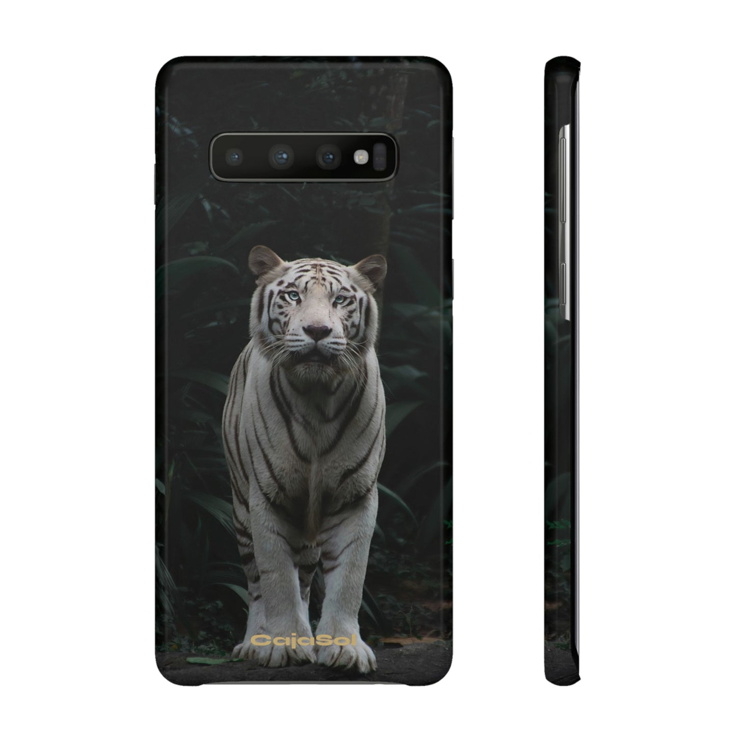 Majestic White Tiger Cajasol - Elegant & Protective for Wildlife Lovers