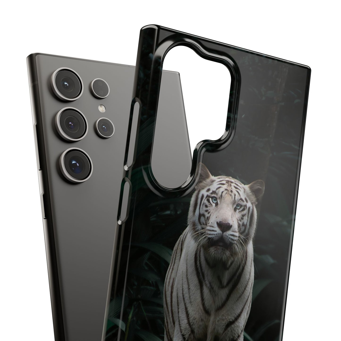 Majestic White Tiger Cajasol - Elegant & Protective for Wildlife Lovers
