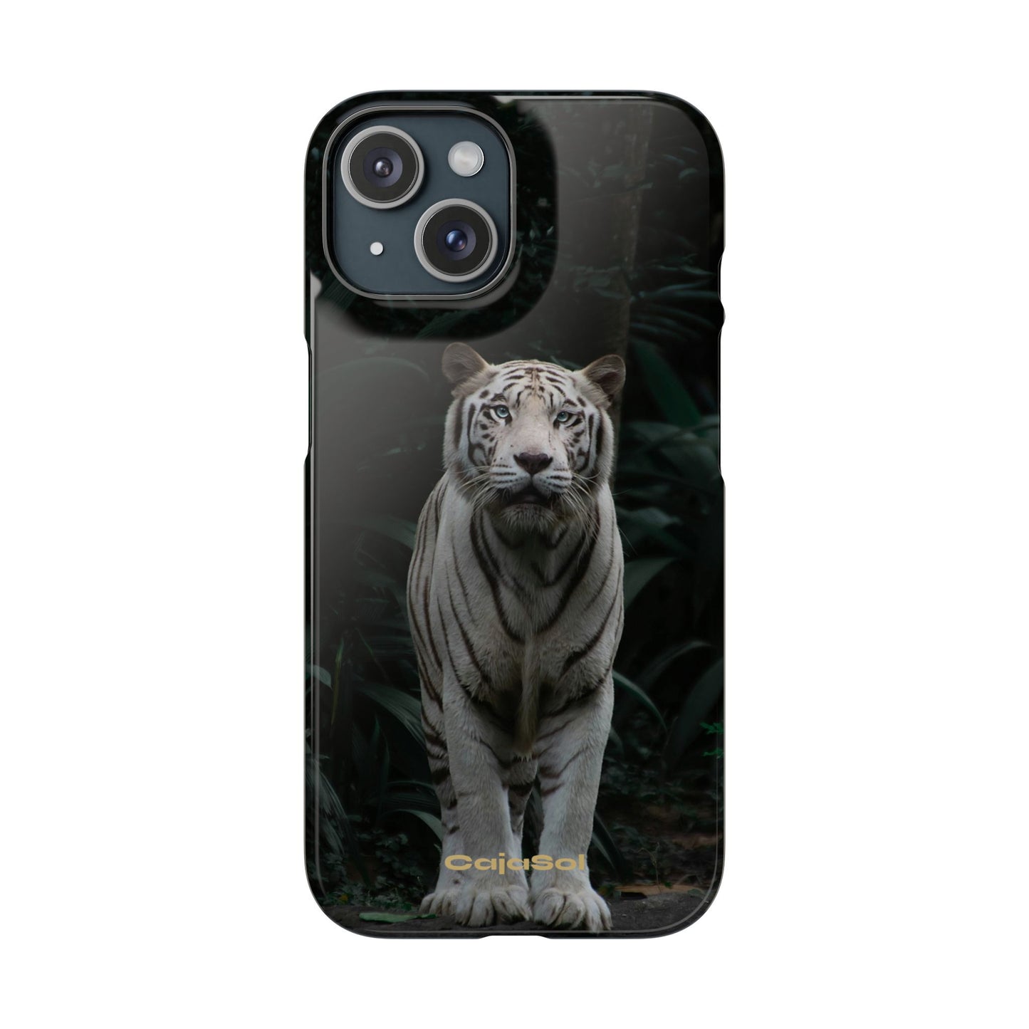 Majestic White Tiger Cajasol - Elegant & Protective for Wildlife Lovers